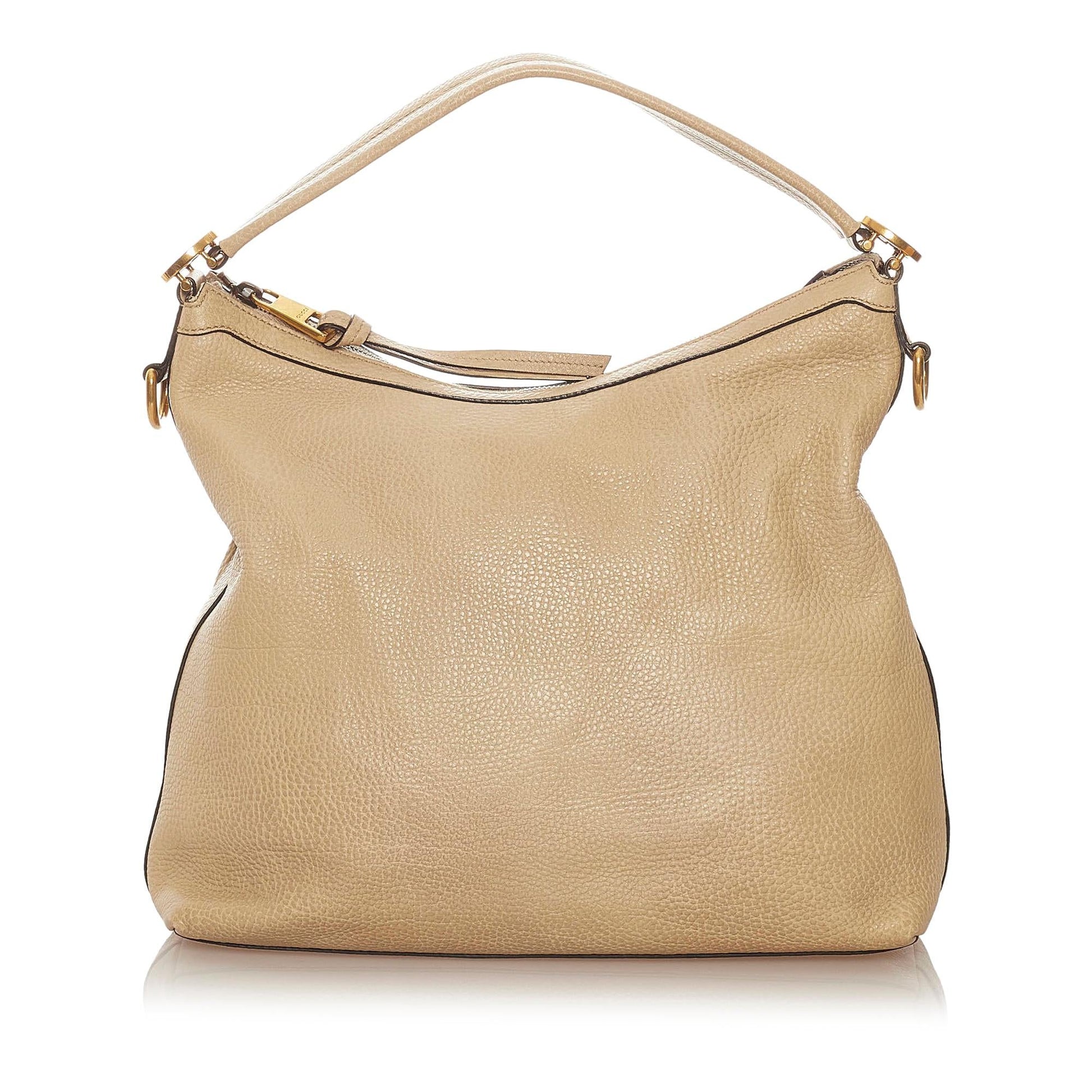Gucci Miss GG SHG-SLAO0J Leather Calf Brown Satchel Bag