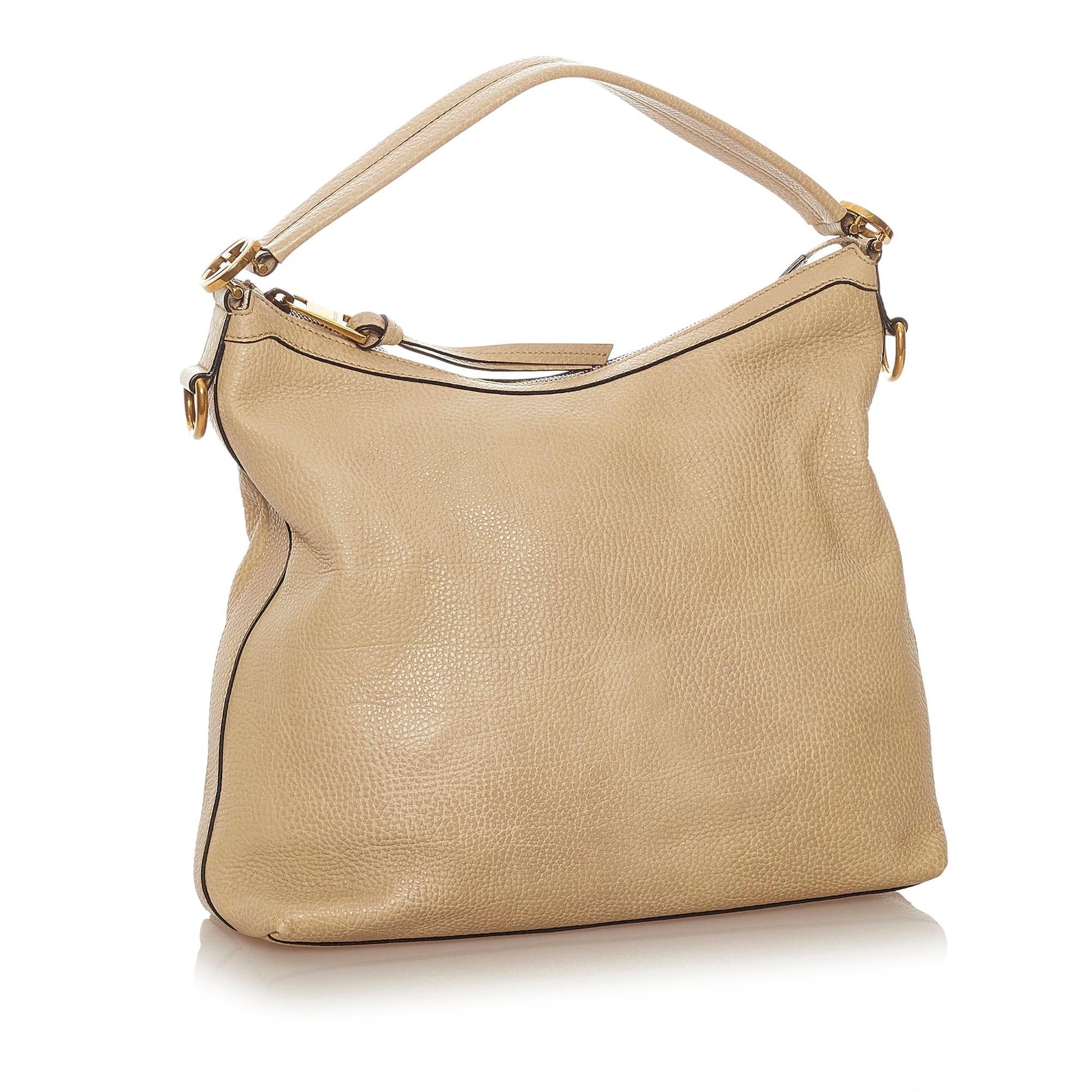 Gucci Miss GG SHG-SLAO0J Leather Calf Brown Satchel Bag
