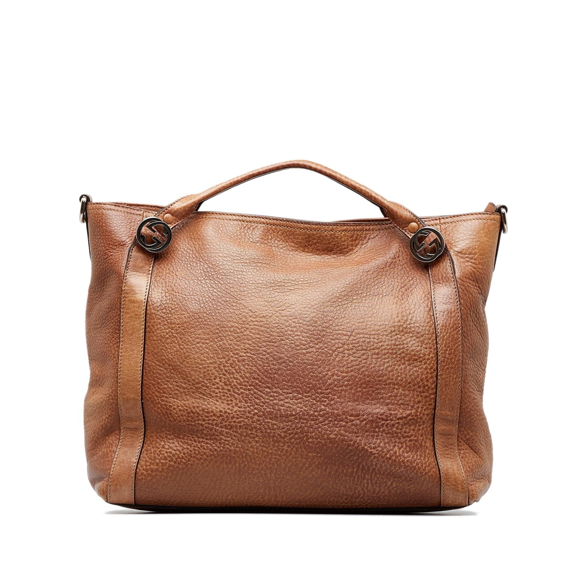 Gucci Miss GG SHG-AP7FL8 Calf Brown Satchel Bag