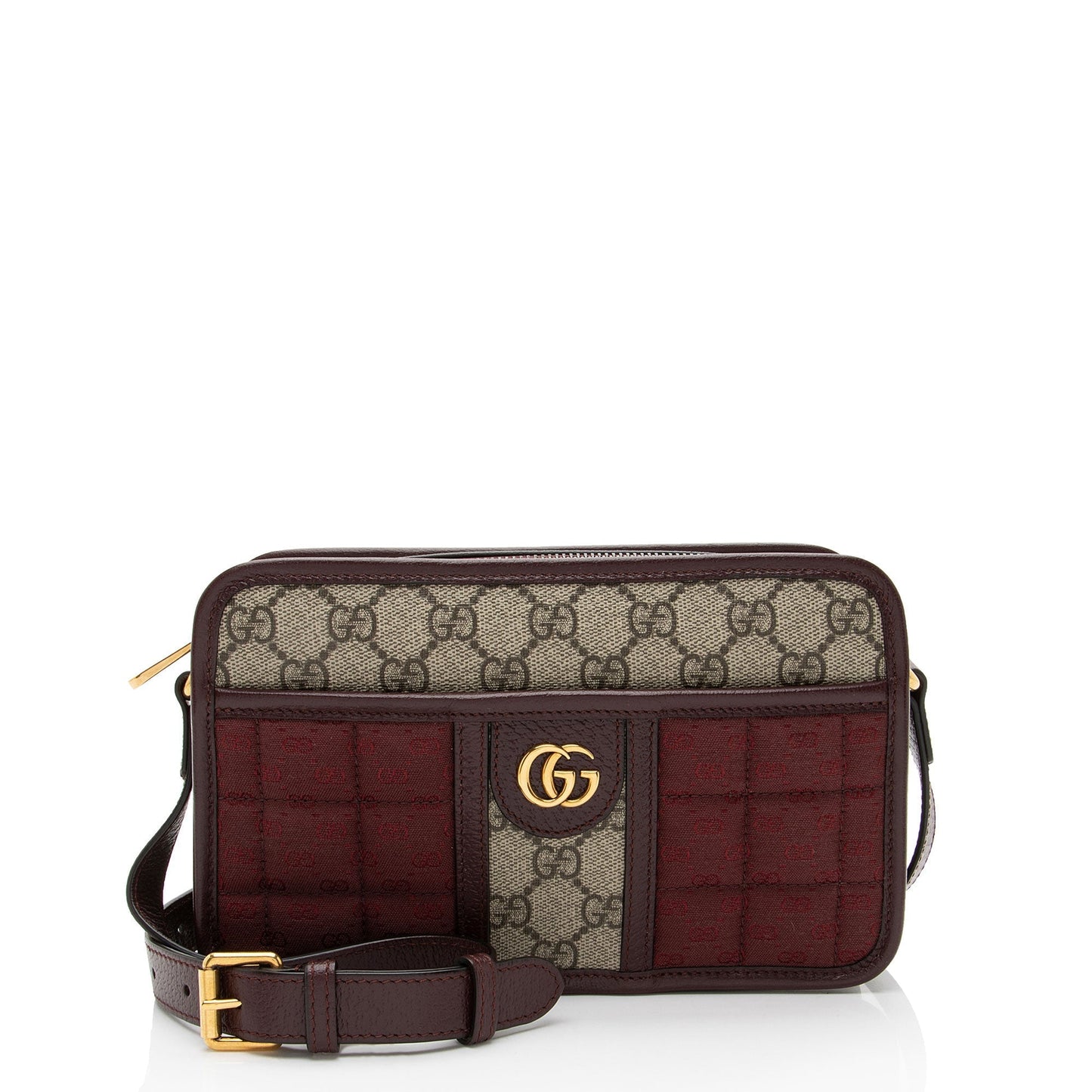 Gucci Mixed GG Quilted Canvas Mini Shoulder Bag