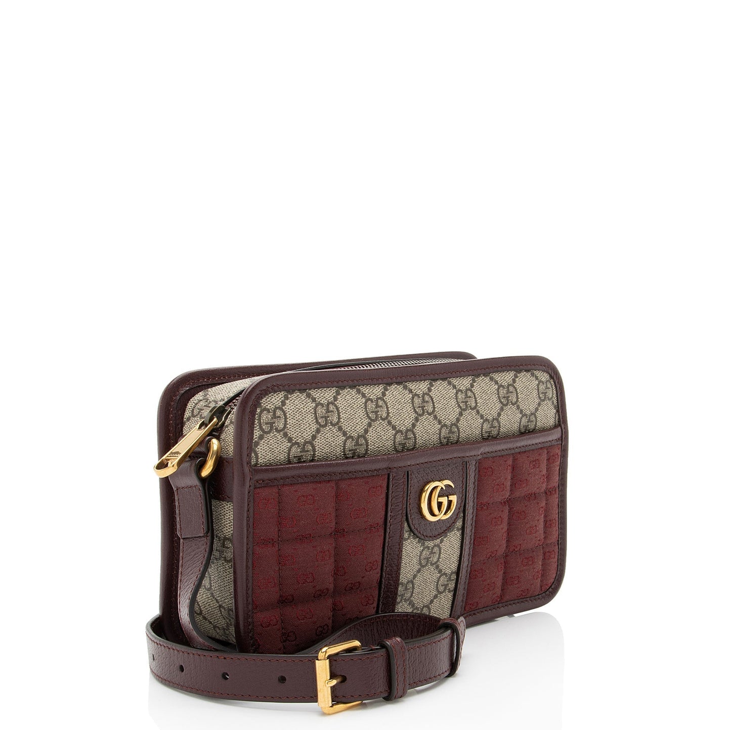 Gucci Mixed GG Quilted Canvas Mini Shoulder Bag