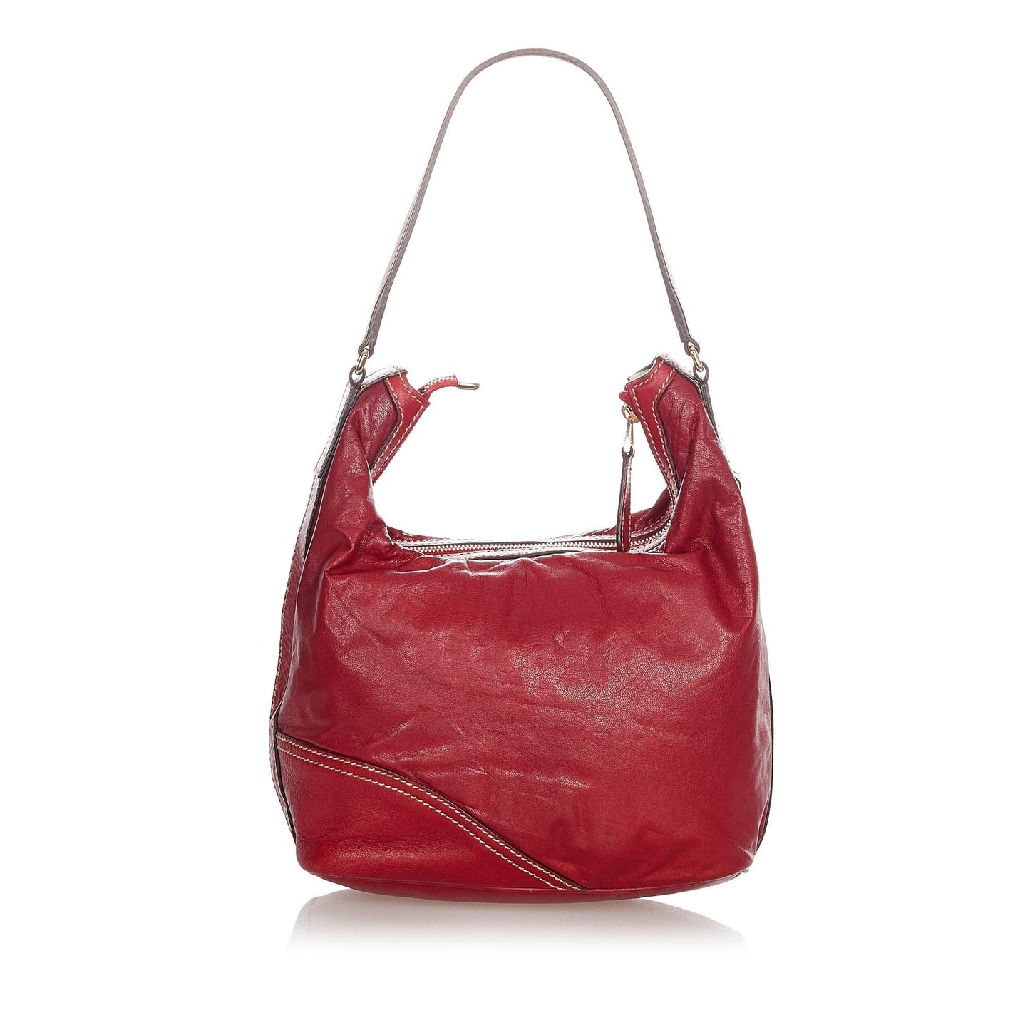Gucci New Britt SHG Leather Calf Red Shoulder Bag