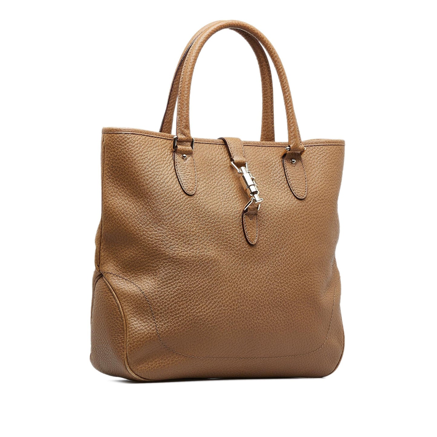 Gucci New Jackie SHG-wX2WoB Calf Brown Tote Bag