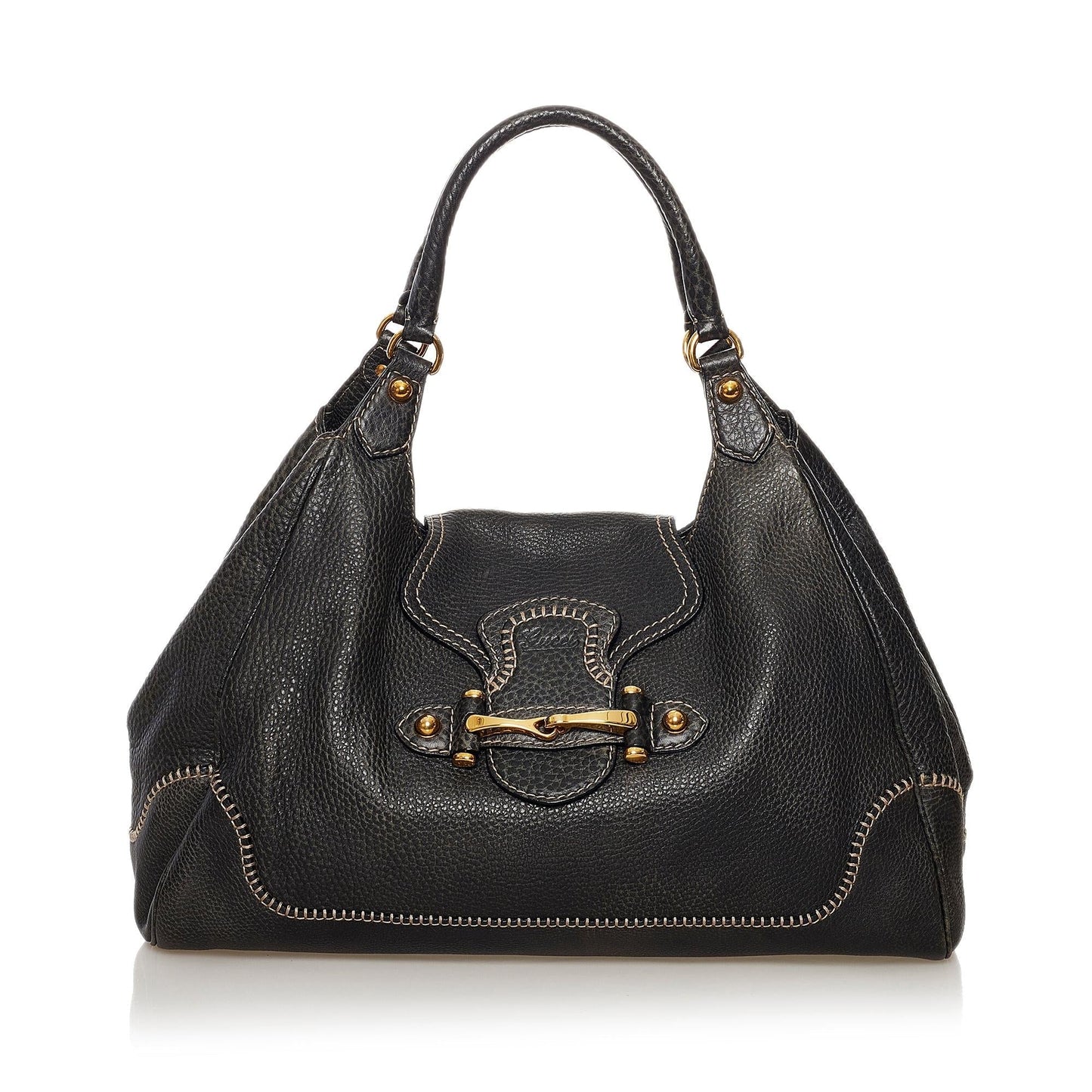 Gucci New Pelham SHG Leather Calf Black Satchel Bag