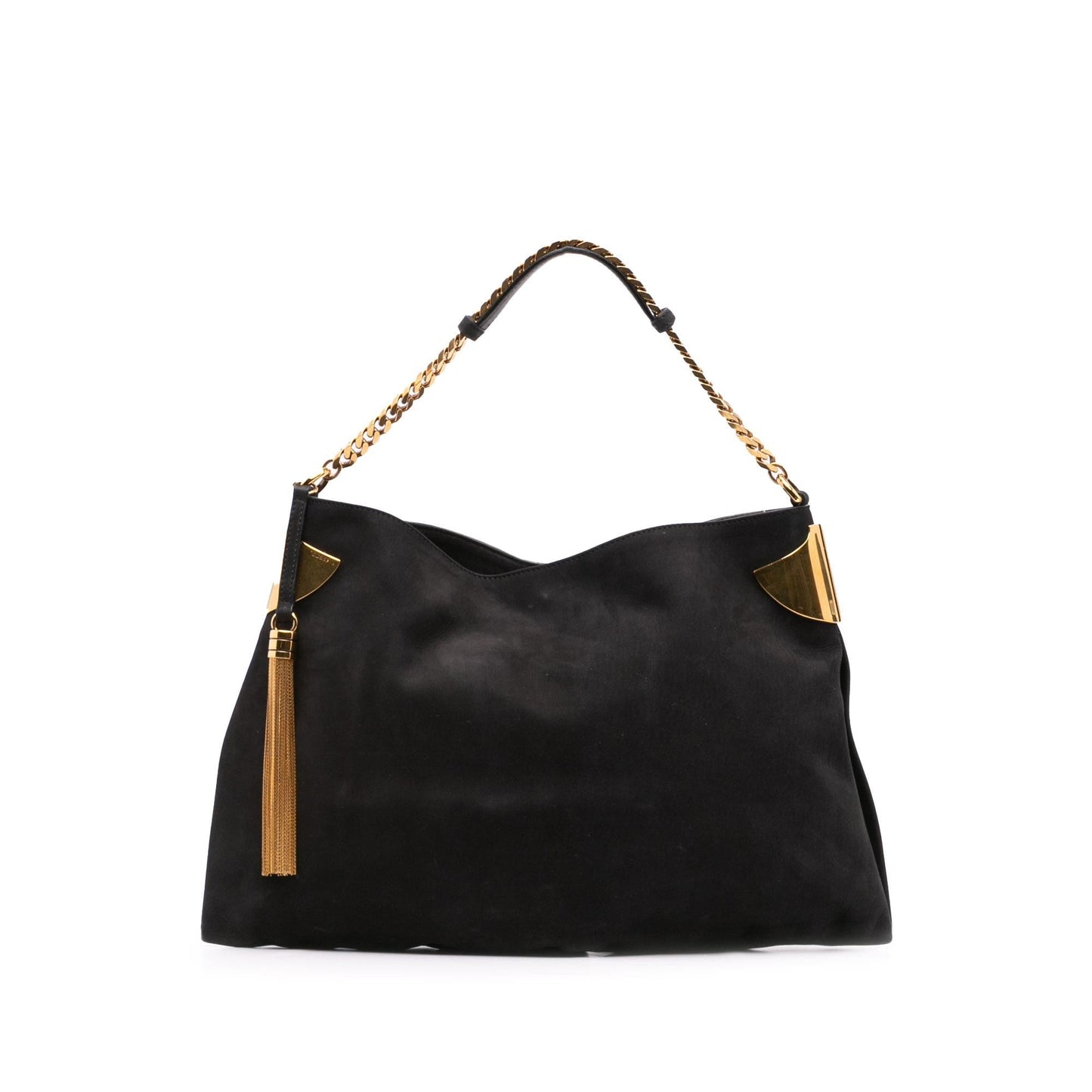 Gucci Nubuck Leather Black Shoulder Bag