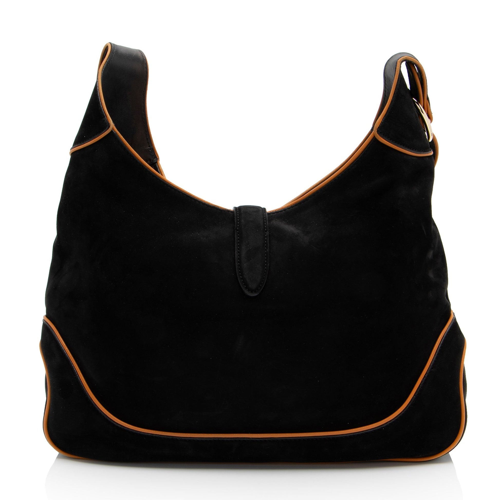 Gucci Nubuck Jackie SHF-IN61fj Leather Black Medium Shoulder Bag
