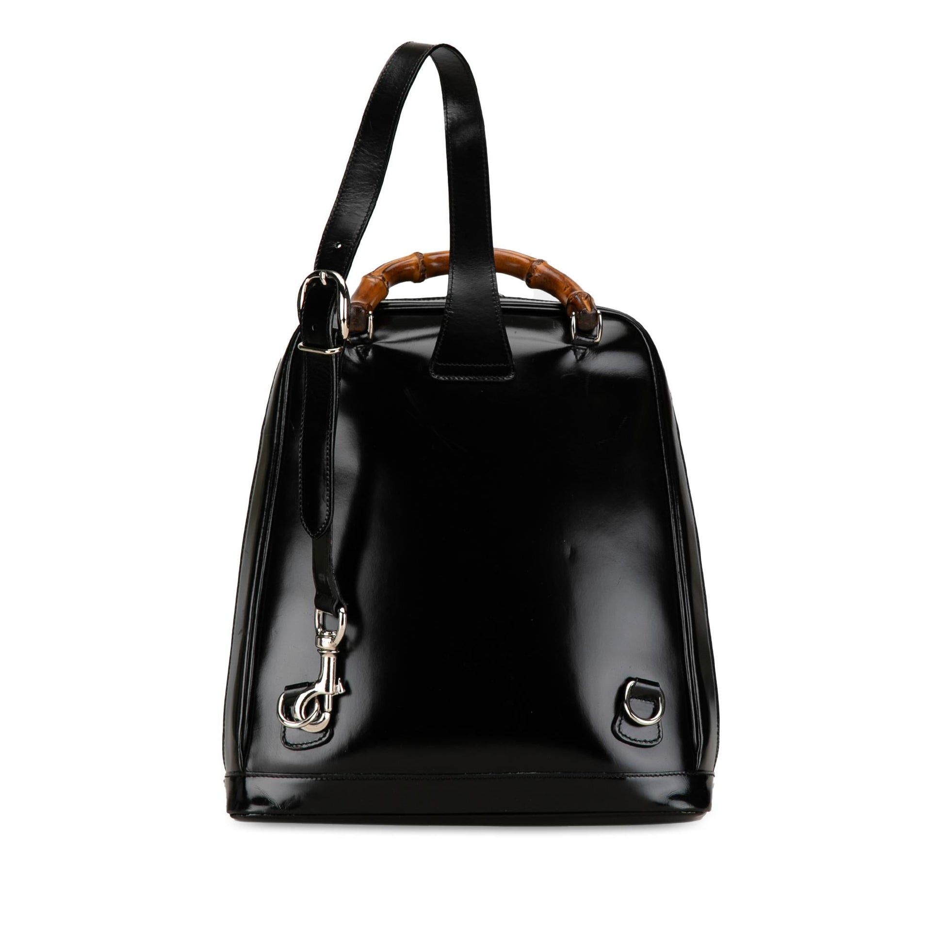 Gucci Bamboo Sling Backpack SHG-IELGv1 Nylon Calf Black