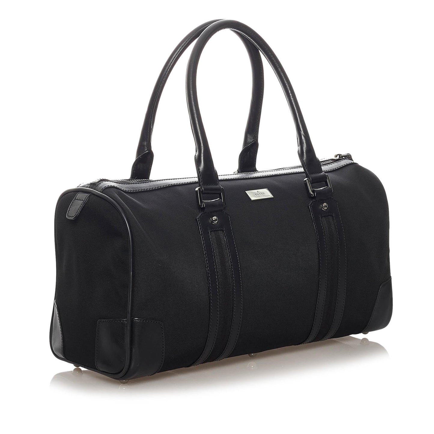 Gucci Boston SHG Nylon Black Satchel Bag