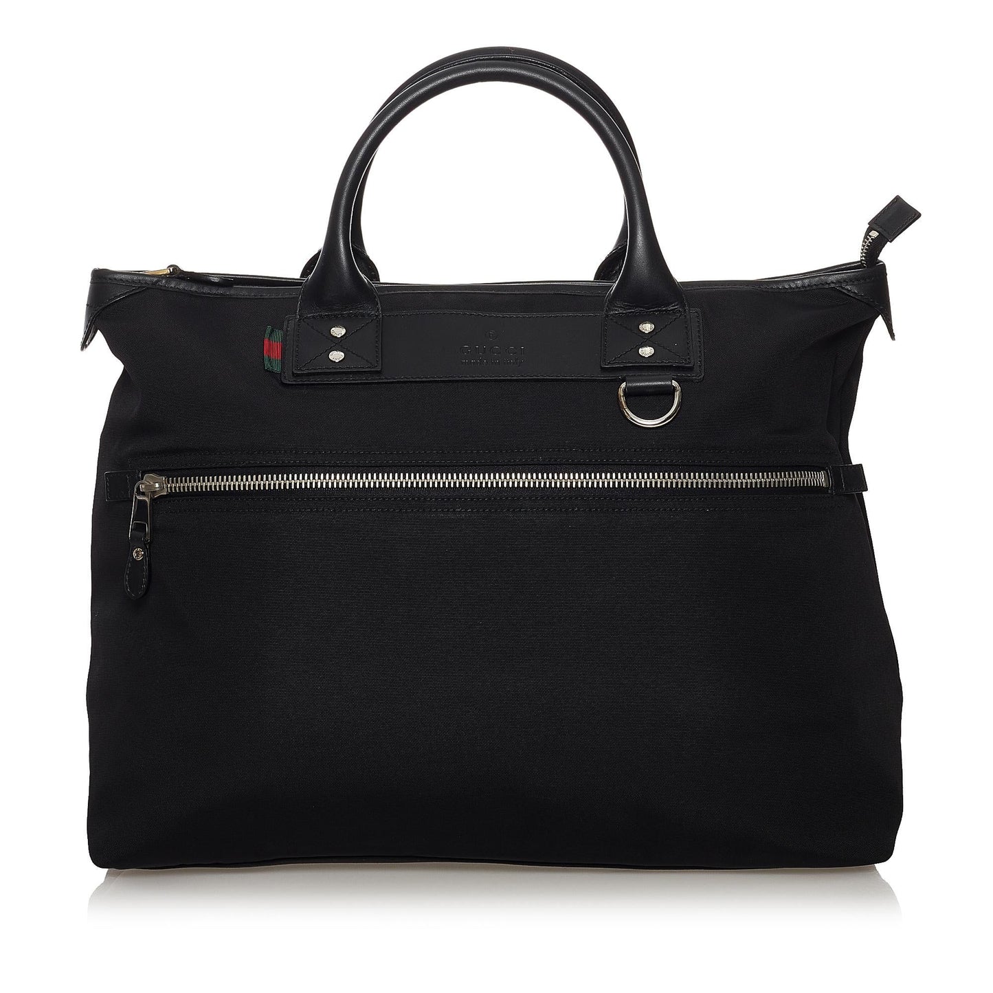 Gucci Business SHG Nylon Calf Black Tote Bag