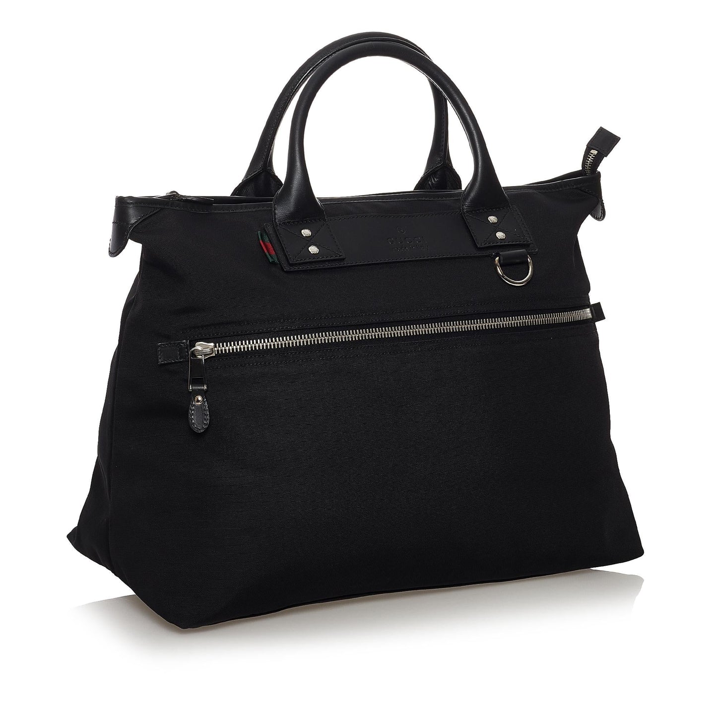 Gucci Business SHG Nylon Calf Black Tote Bag