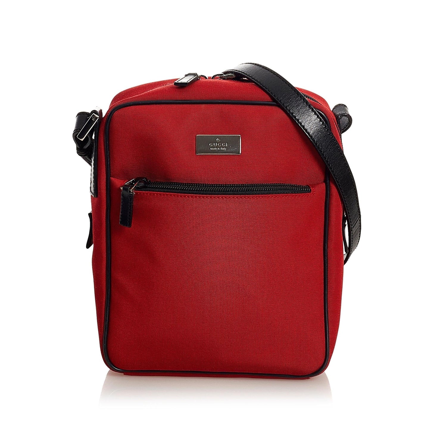 Gucci SHG Nylon Black Red Crossbody Bag