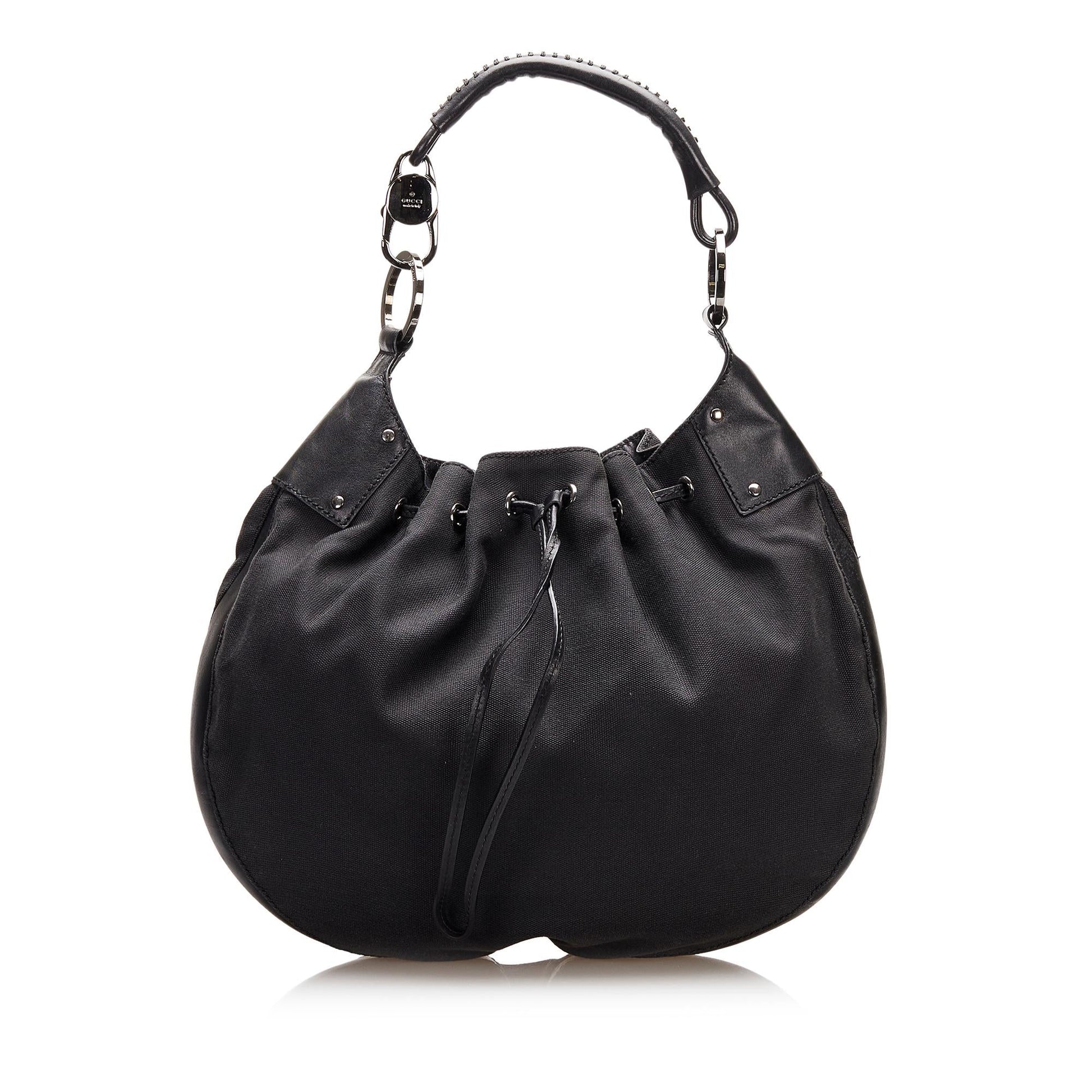 Gucci Drawstring SHG-wMVys5 Nylon Black Jewelry