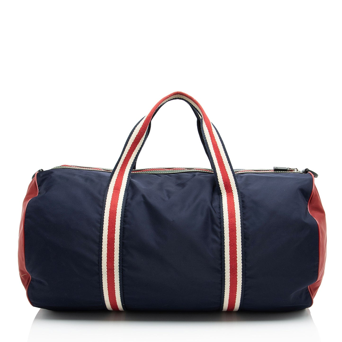 Gucci Duffle Nylon Blue Travel Bag