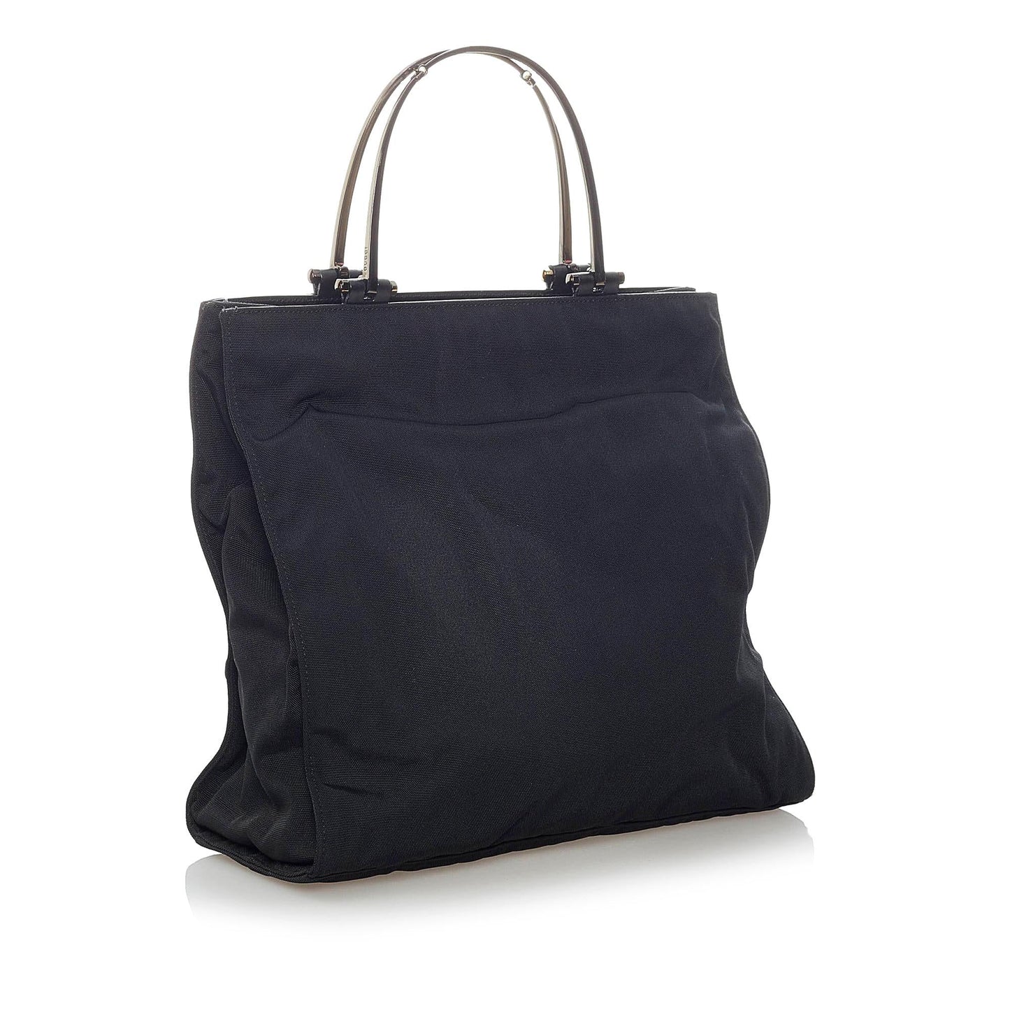 Gucci SHG Nylon Black Satchel Bag Handbag Shg