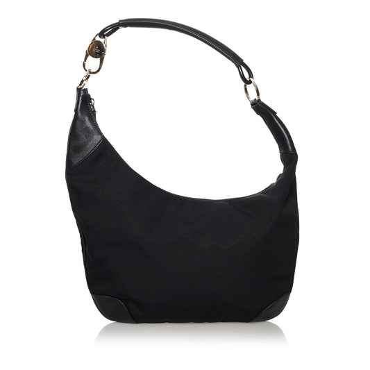 Gucci SHG Nylon Calf Black Shoulder Bag 4