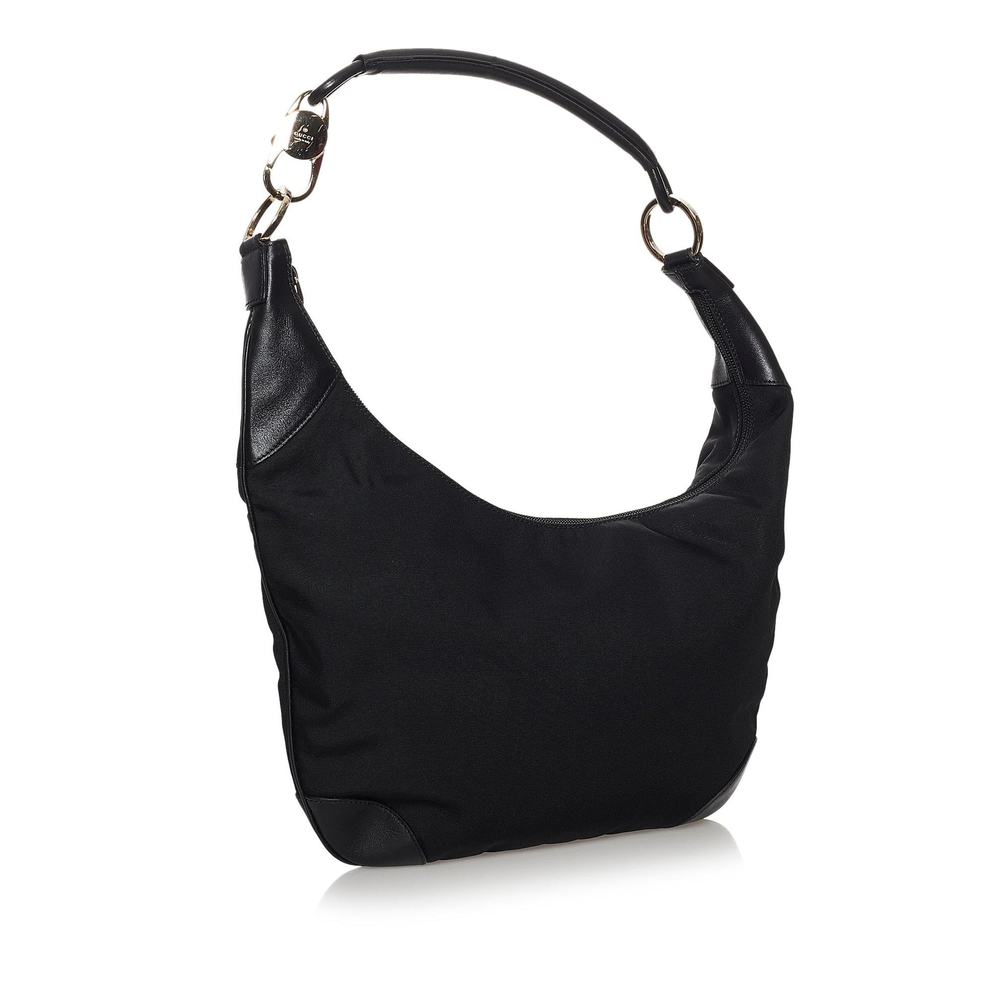 Gucci SHG Nylon Calf Black Shoulder Bag 4