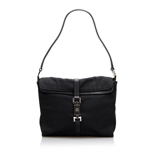 Gucci Jackie SHG-c1Jvvt Nylon Black Shoulder Bag