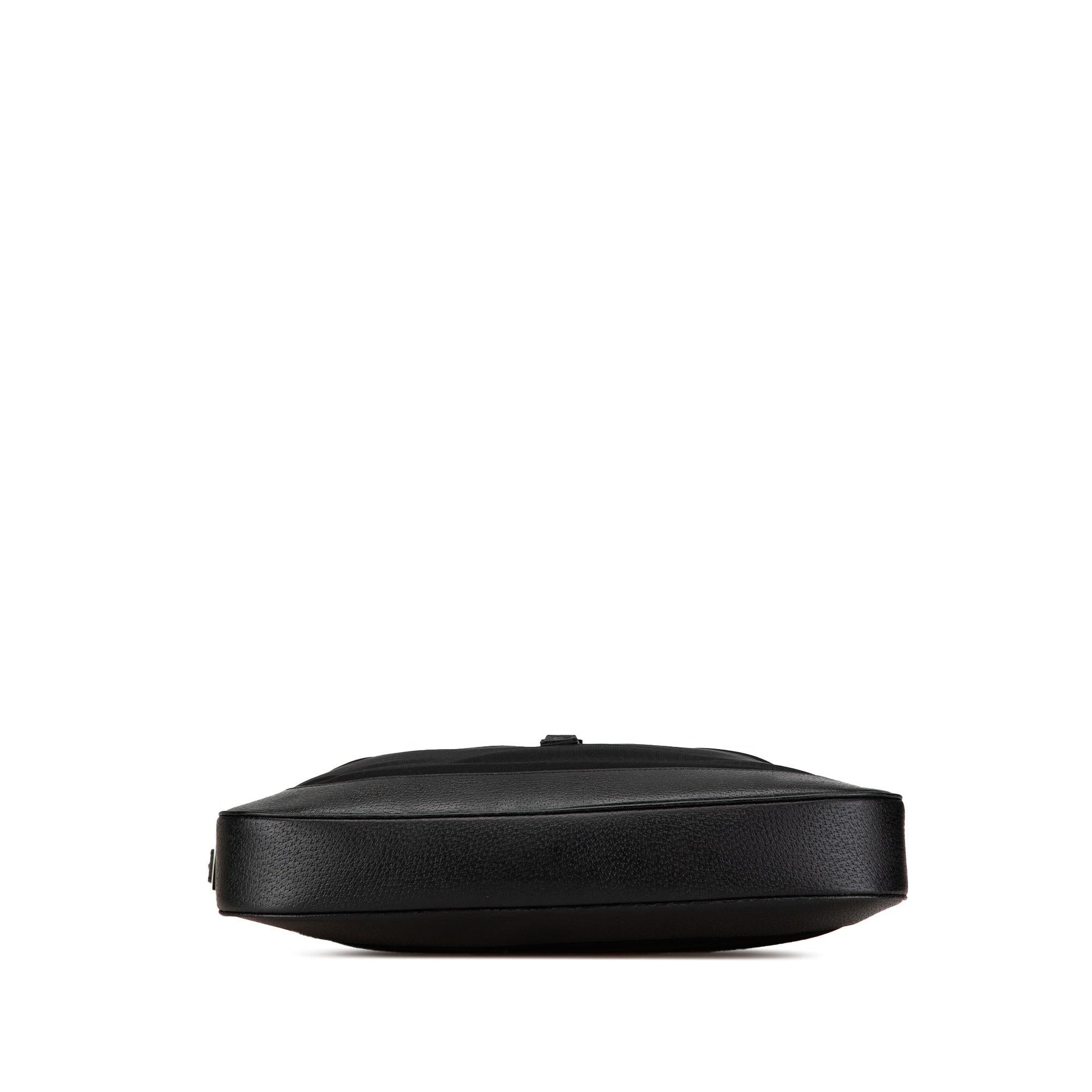 Gucci Jackie SHG-kDXR6T Nylon Calf Black Shoulder Bag