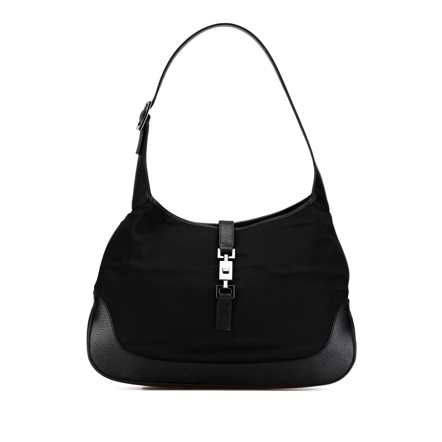 Gucci Jackie SHG-kDXR6T Nylon Calf Black Shoulder Bag