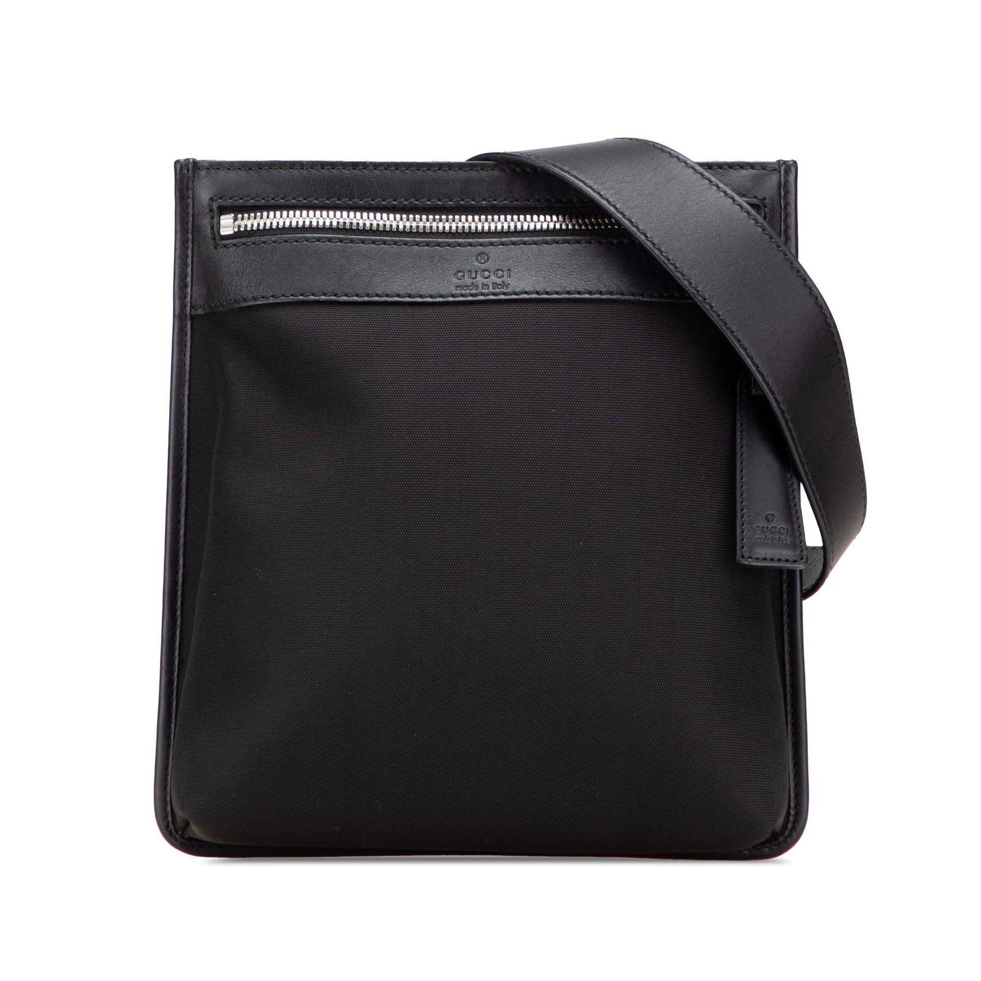 Gucci Messenger Canvas Nylon Black Crossbody Bag Bag 1