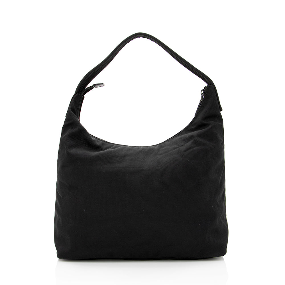 Gucci Pocket SHF Leather Nylon Black Shoulder Bag