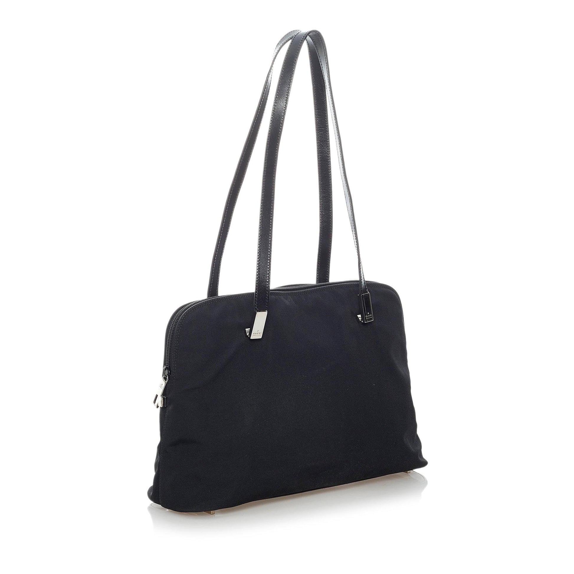 Gucci SHG Nylon Black Shoulder Bag 5