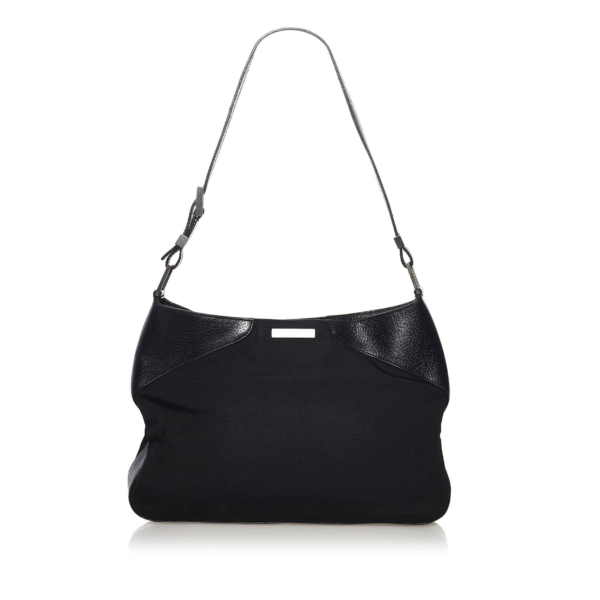 Gucci SHG Nylon Calf Black Shoulder Bag 3