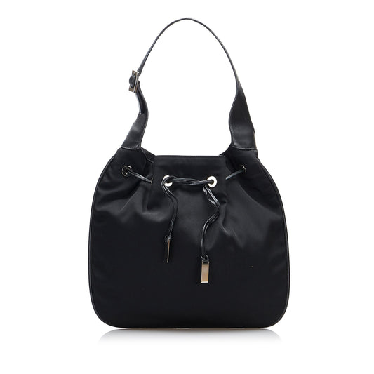 Gucci SHG-7s9sJB Nylon Black Shoulder Bag