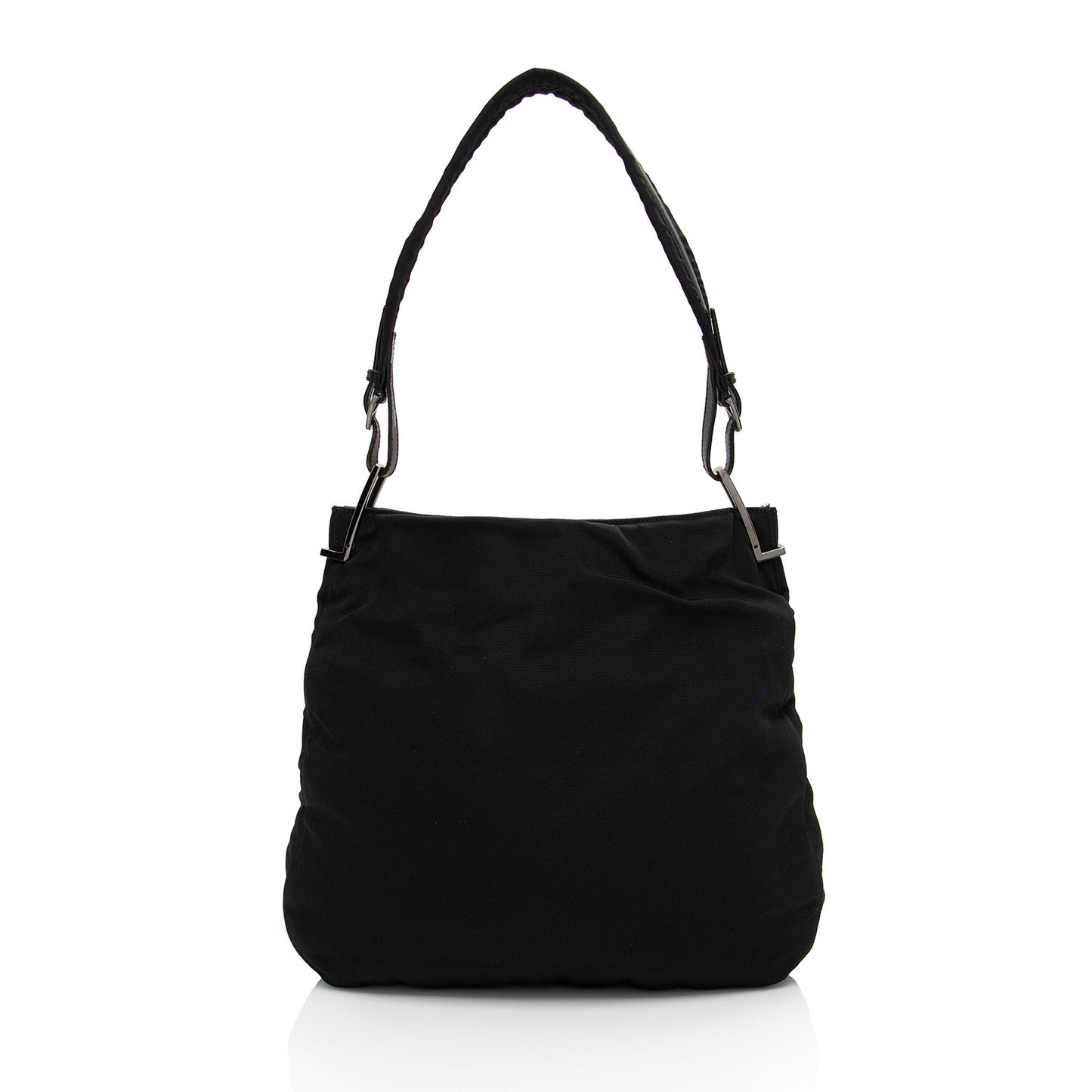 Gucci SHF-e5Iktp Leather Nylon Black Shoulder Bag