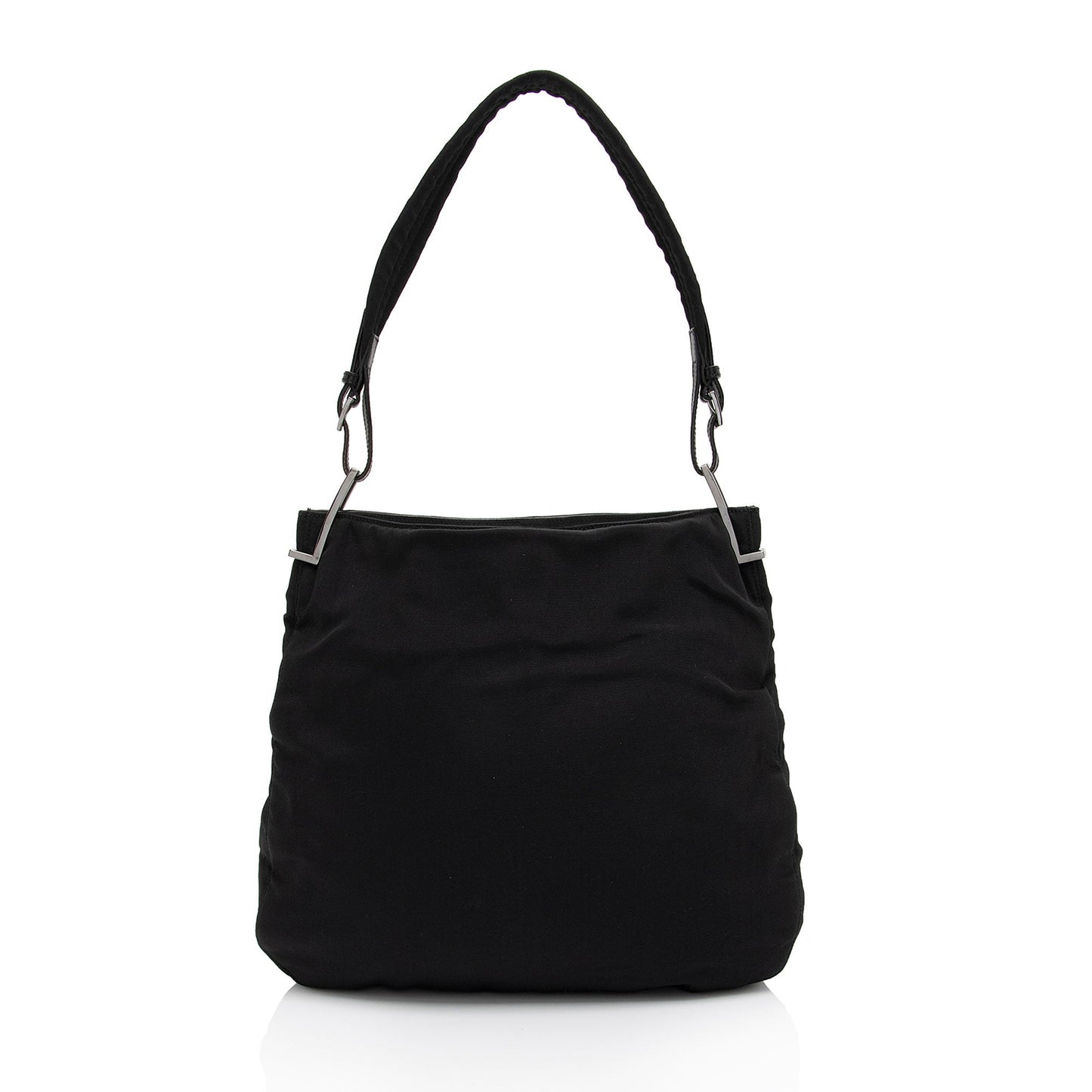 Gucci SHF-e5Iktp Leather Nylon Black Shoulder Bag