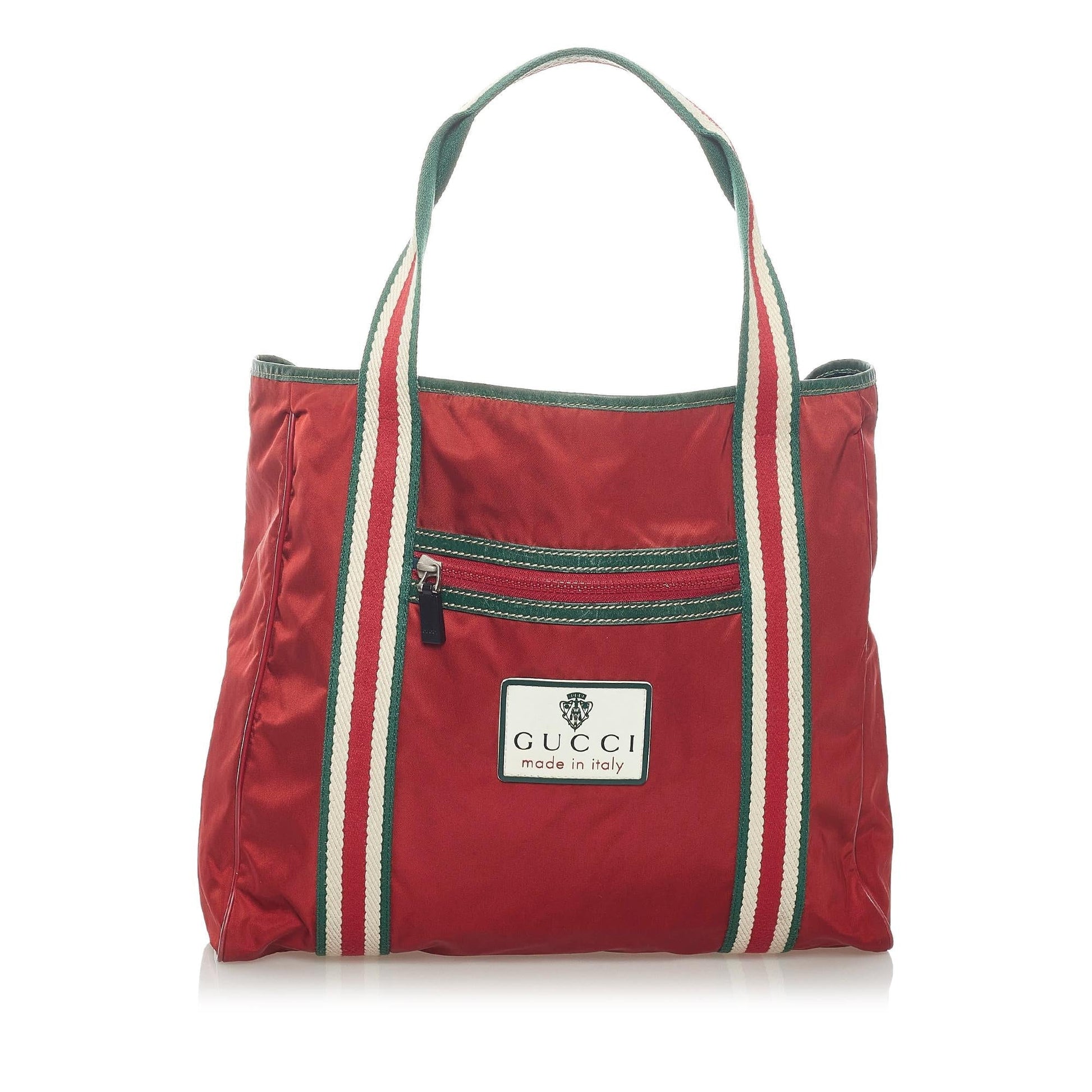 Gucci SHG Nylon Red Tote Bag