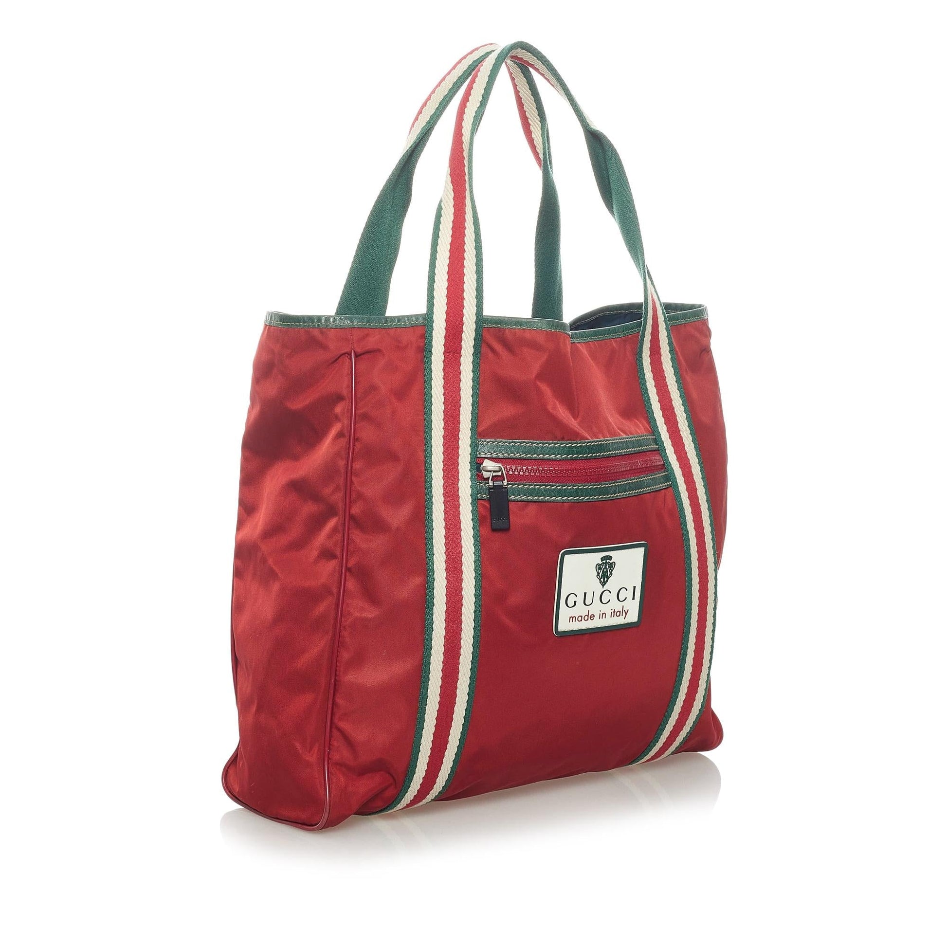 Gucci SHG Nylon Red Tote Bag