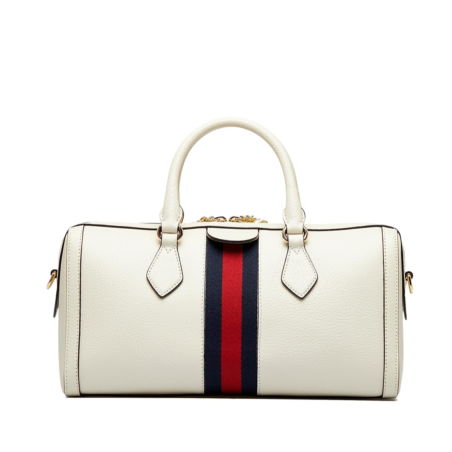 Gucci Ophidia Boston SHG-5r9Adu Calf White Satchel Bag