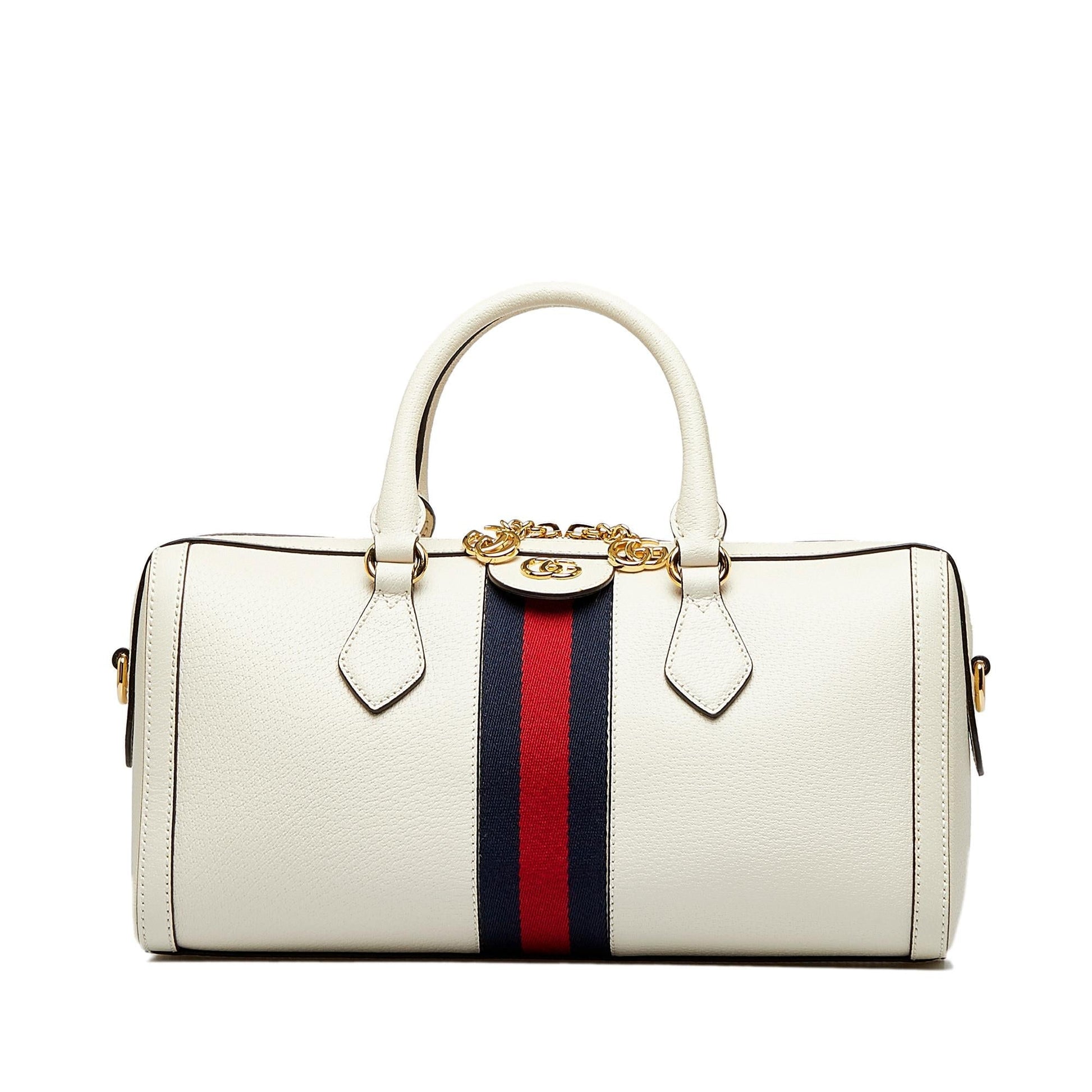 Gucci Ophidia Boston SHG-5r9Adu Calf White Satchel Bag