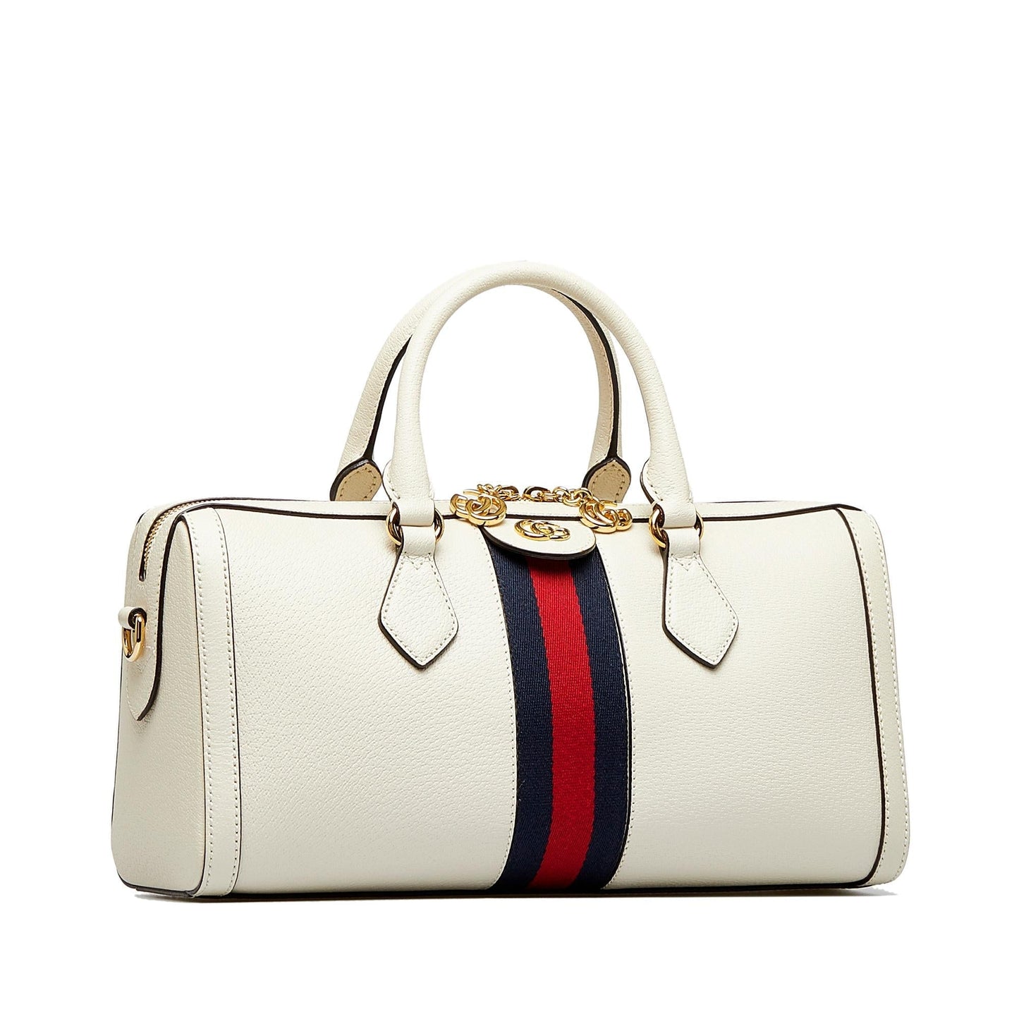 Gucci Ophidia Boston SHG-5r9Adu Calf White Satchel Bag