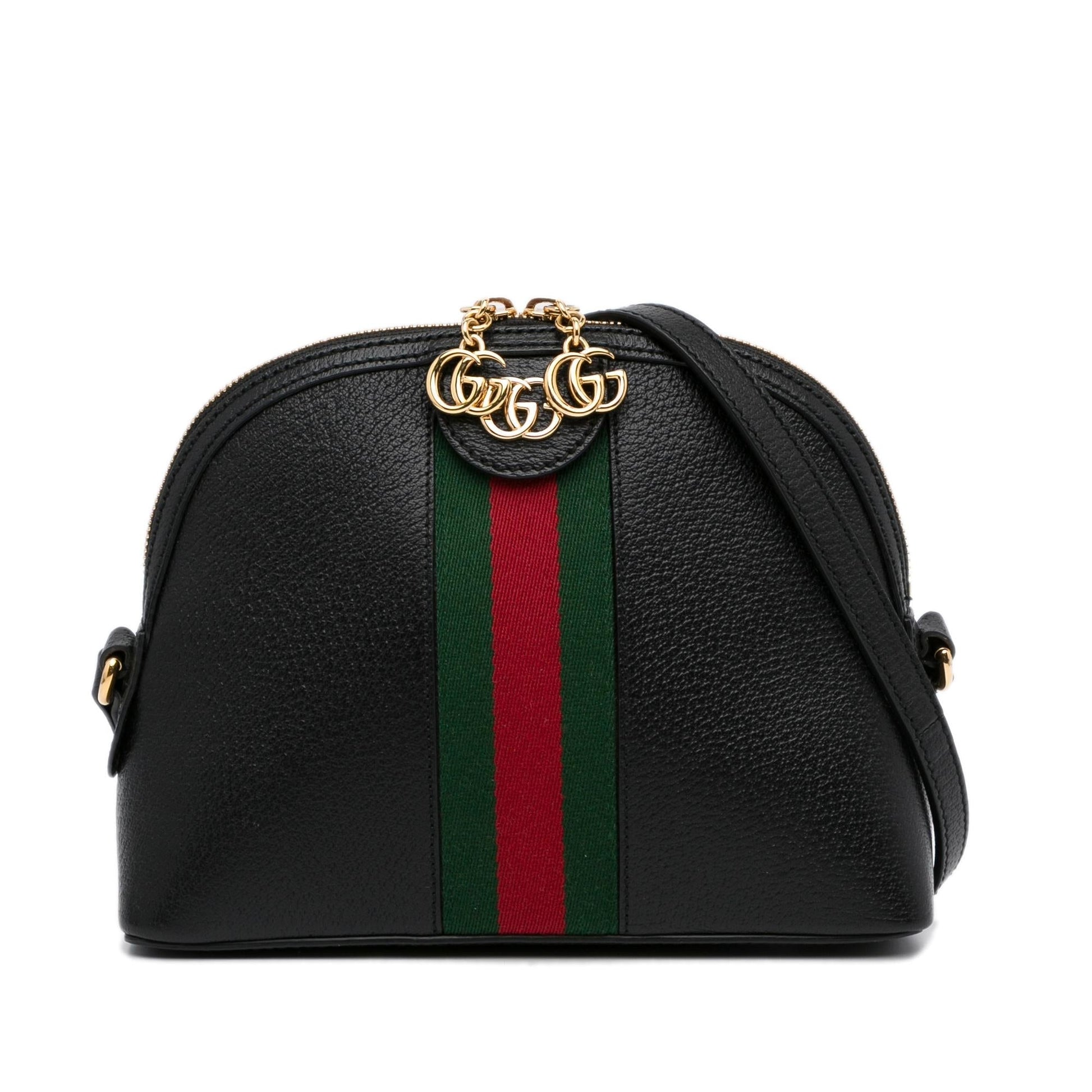 Gucci Ophidia Dome SHG-7emswR Calf Black Crossbody Bag