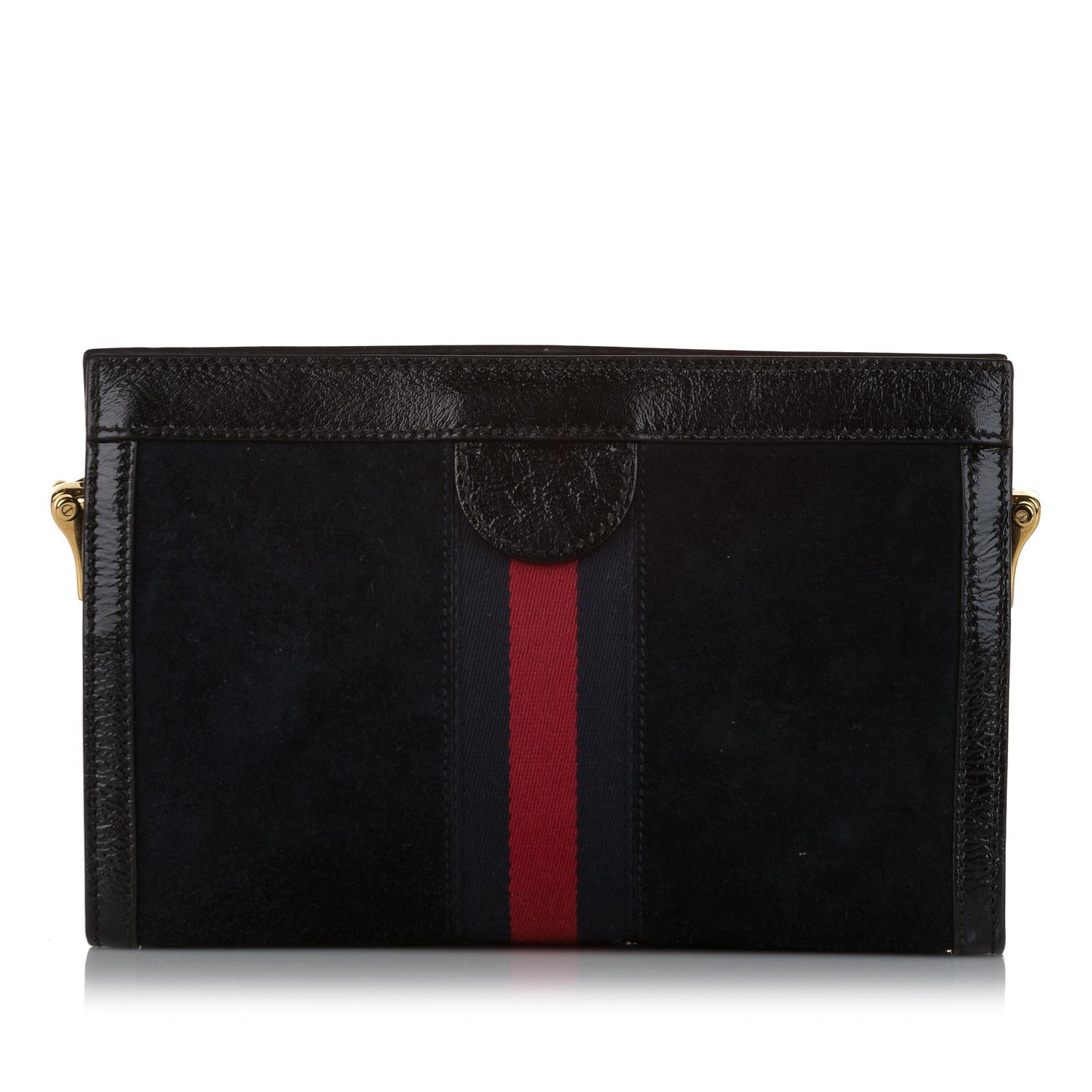 Gucci Ophidia Dragon SHG Suede Black Crossbody Bag