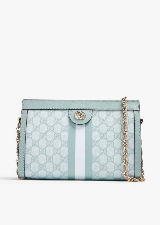 Gucci GG SUPREME OPHIDIA HOTSELL Blue Small Chain Shoulder Bag