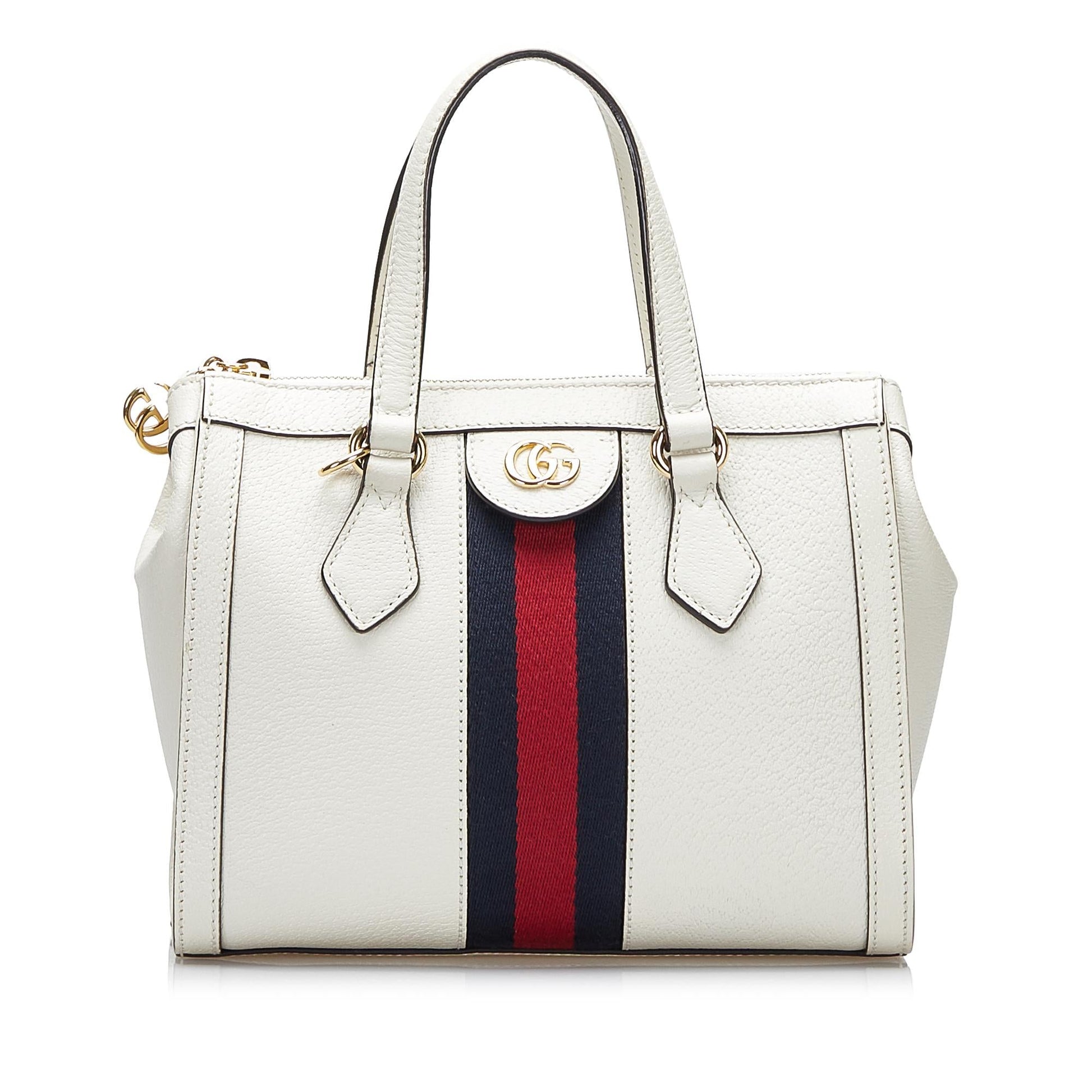 Gucci Ophidia SHG-yOxMG1 Leather Calf White Satchel Bag