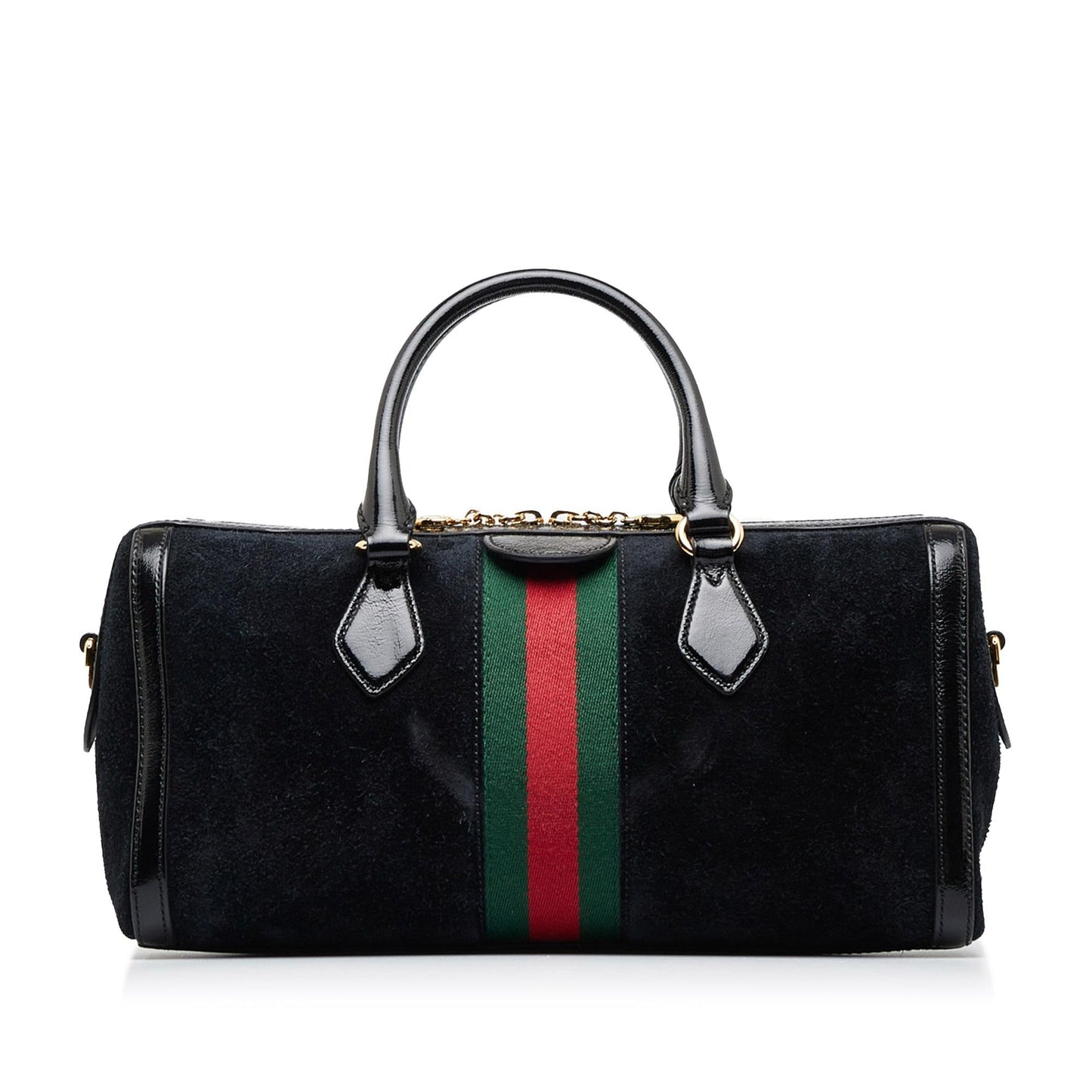 Gucci Ophidia SHG-rEIFLW Suede Calf Black Satchel Bag