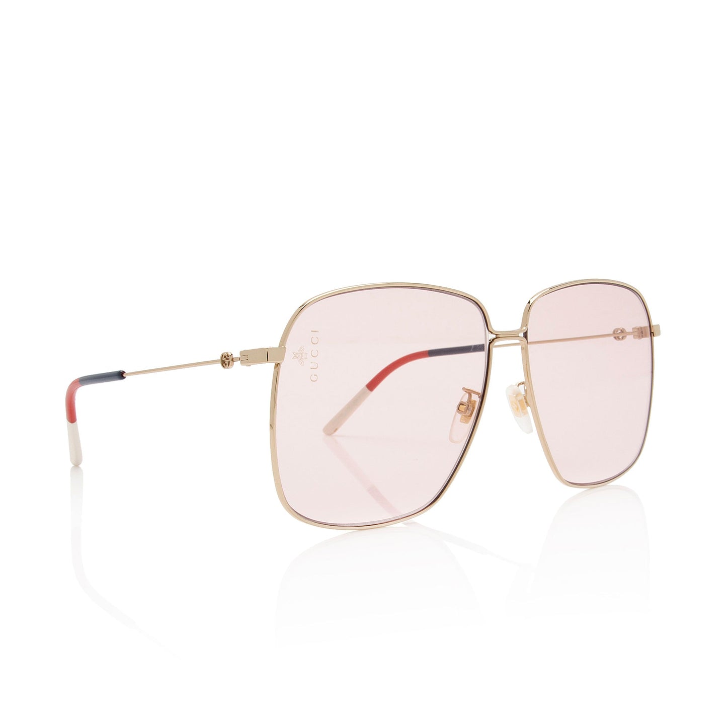 Gucci Oversize Square Sunglasses SHF-xZzZPF Gold Accessory