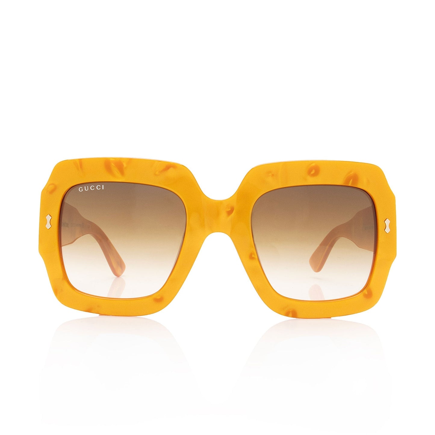 Gucci Oversized Square Sunglasses SHF-31gL2Y Gold Accessory