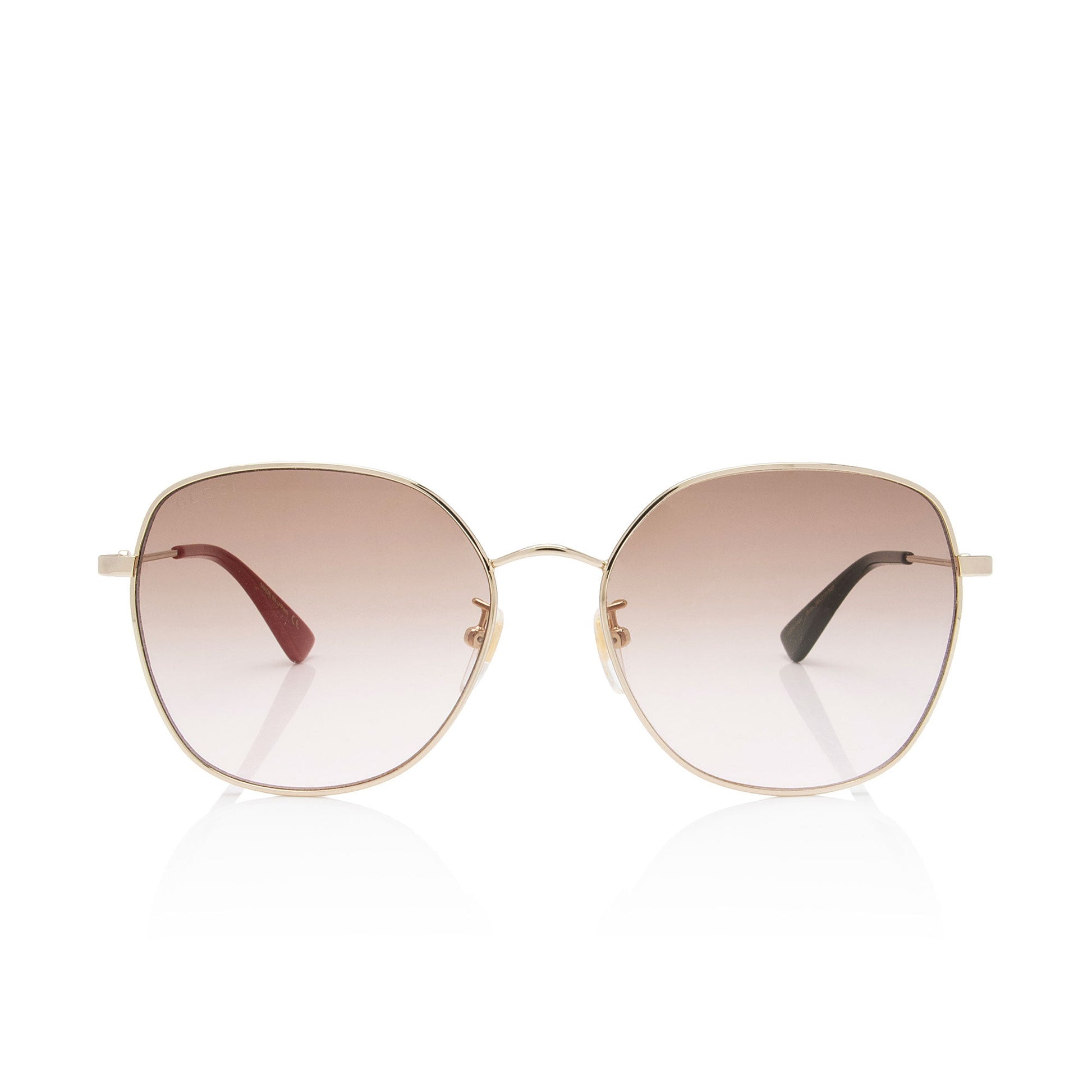 Gucci Oversized Square Sunglasses SHF-dhftws Gold Accessory