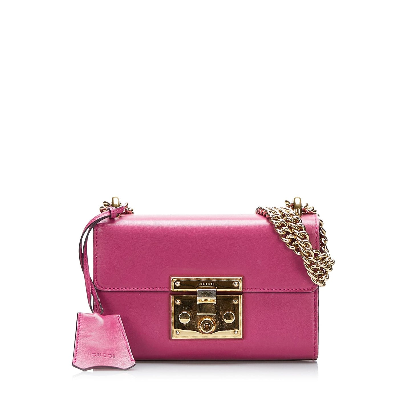 Gucci Padlock SHG-FNNhX0 Calf Pink Shoulder Bag