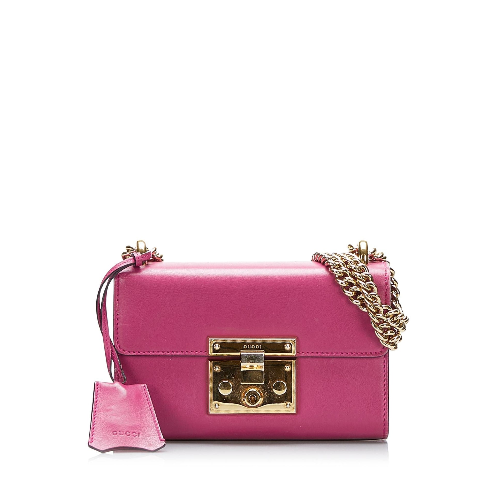 Gucci Padlock SHG-FNNhX0 Calf Pink Shoulder Bag