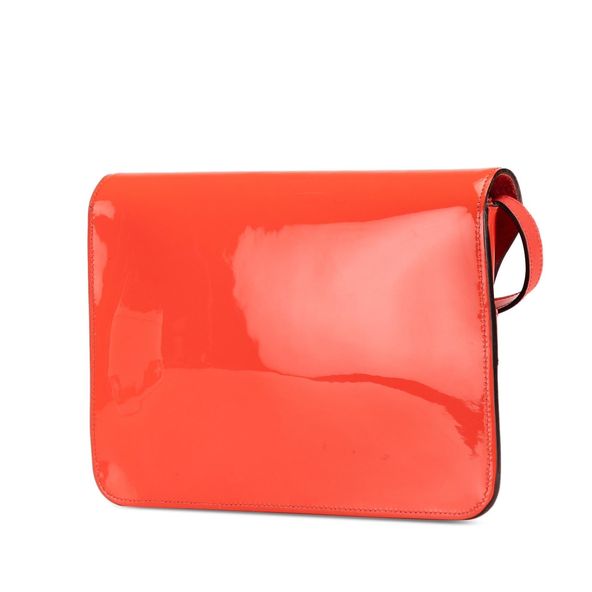 Gucci Bright Bit SHG-0b0zT8 Leather Patent Red Crossbody Bag