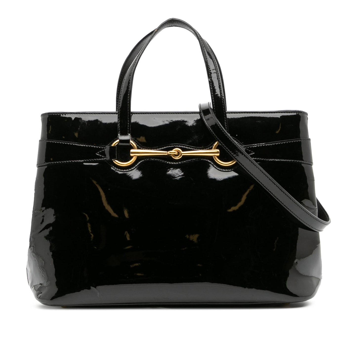Gucci Bright Bit Patent Travel Bag