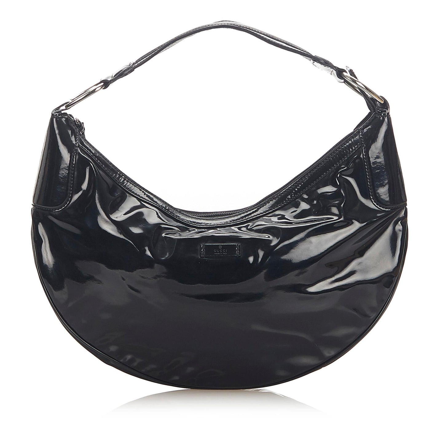 Gucci SHG Leather Patent Black Shoulder Bag