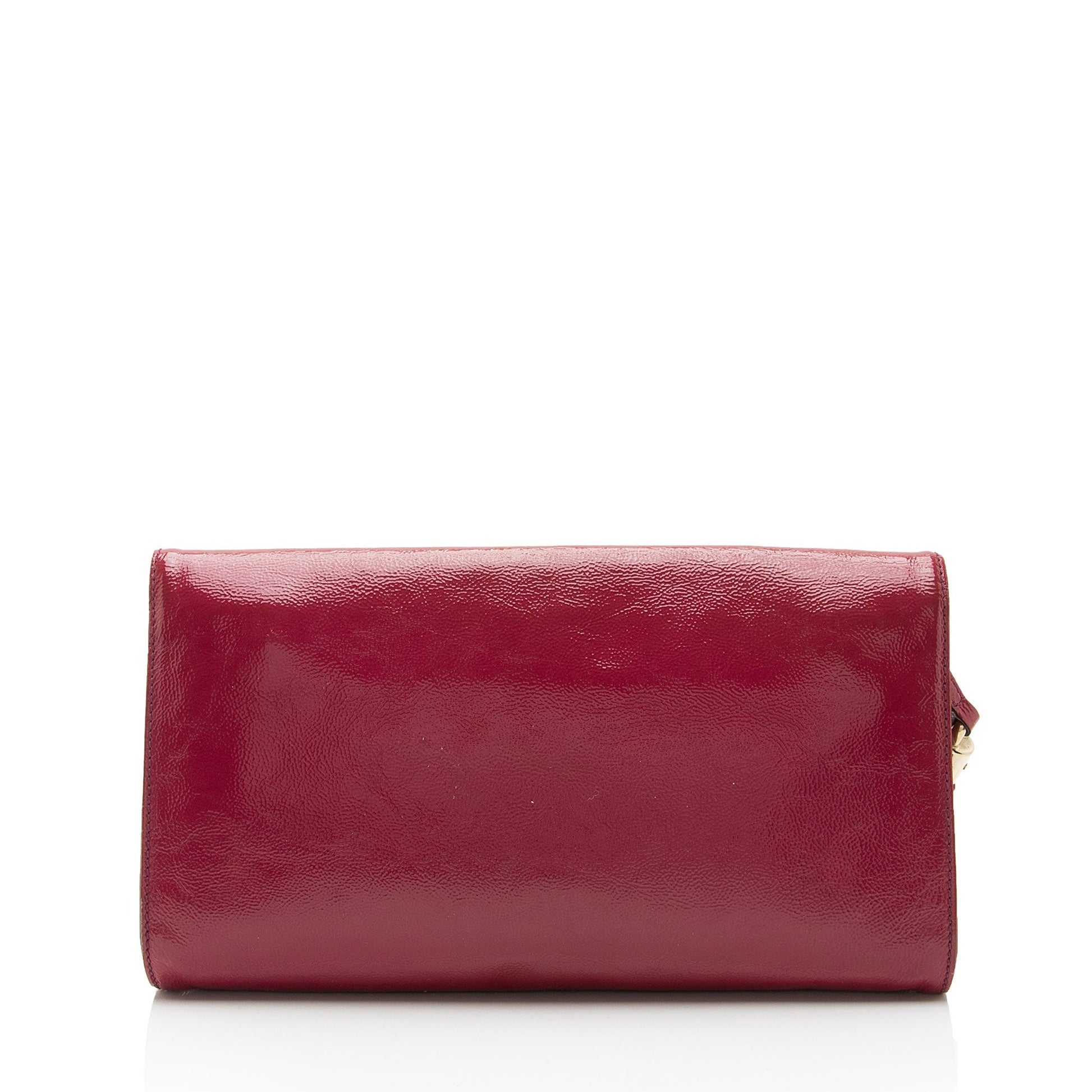 Gucci Soho SHF-Lou69h Leather Suede Patent Pink Clutch Bag