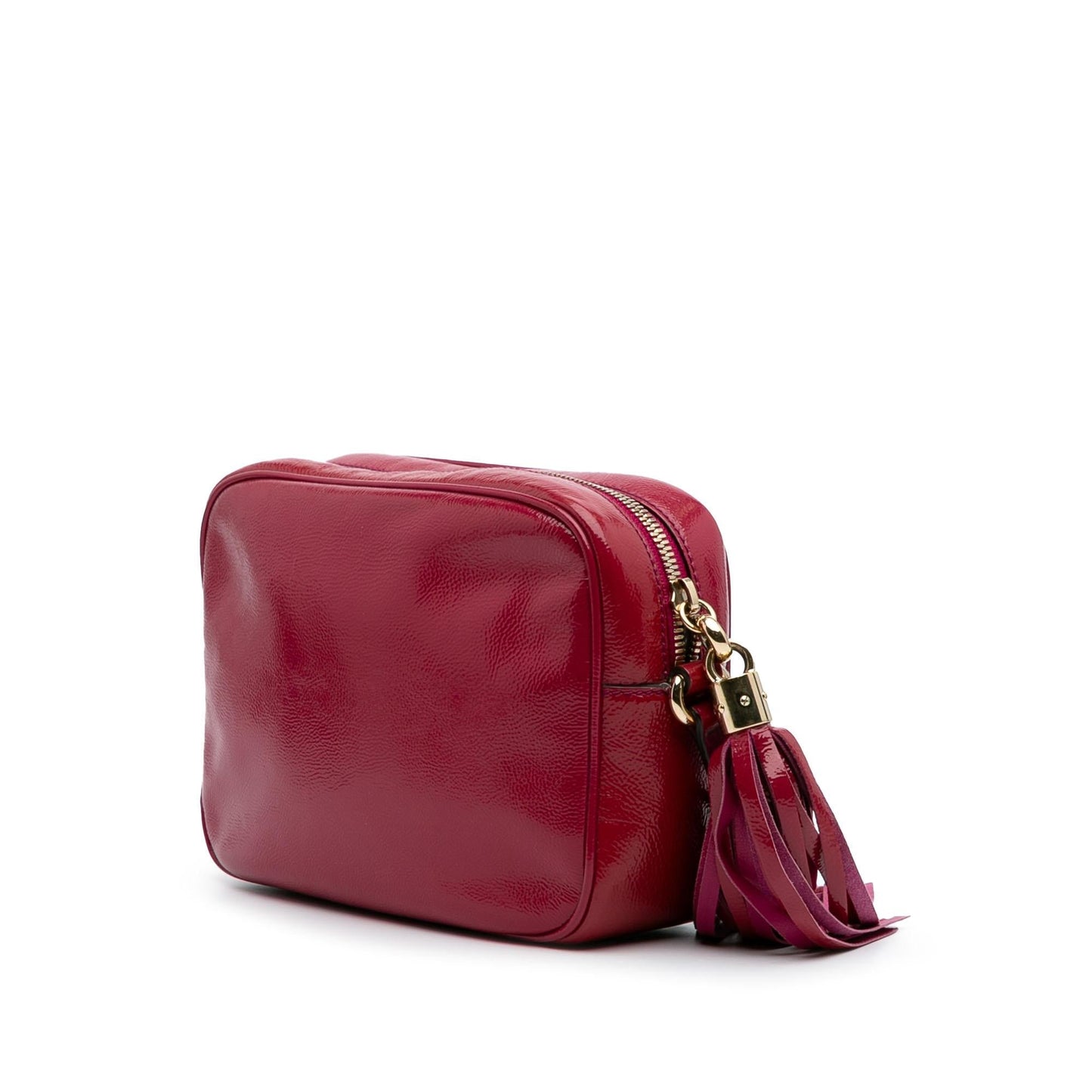 Gucci Soho Disco Leather Patent Pink Crossbody Bag